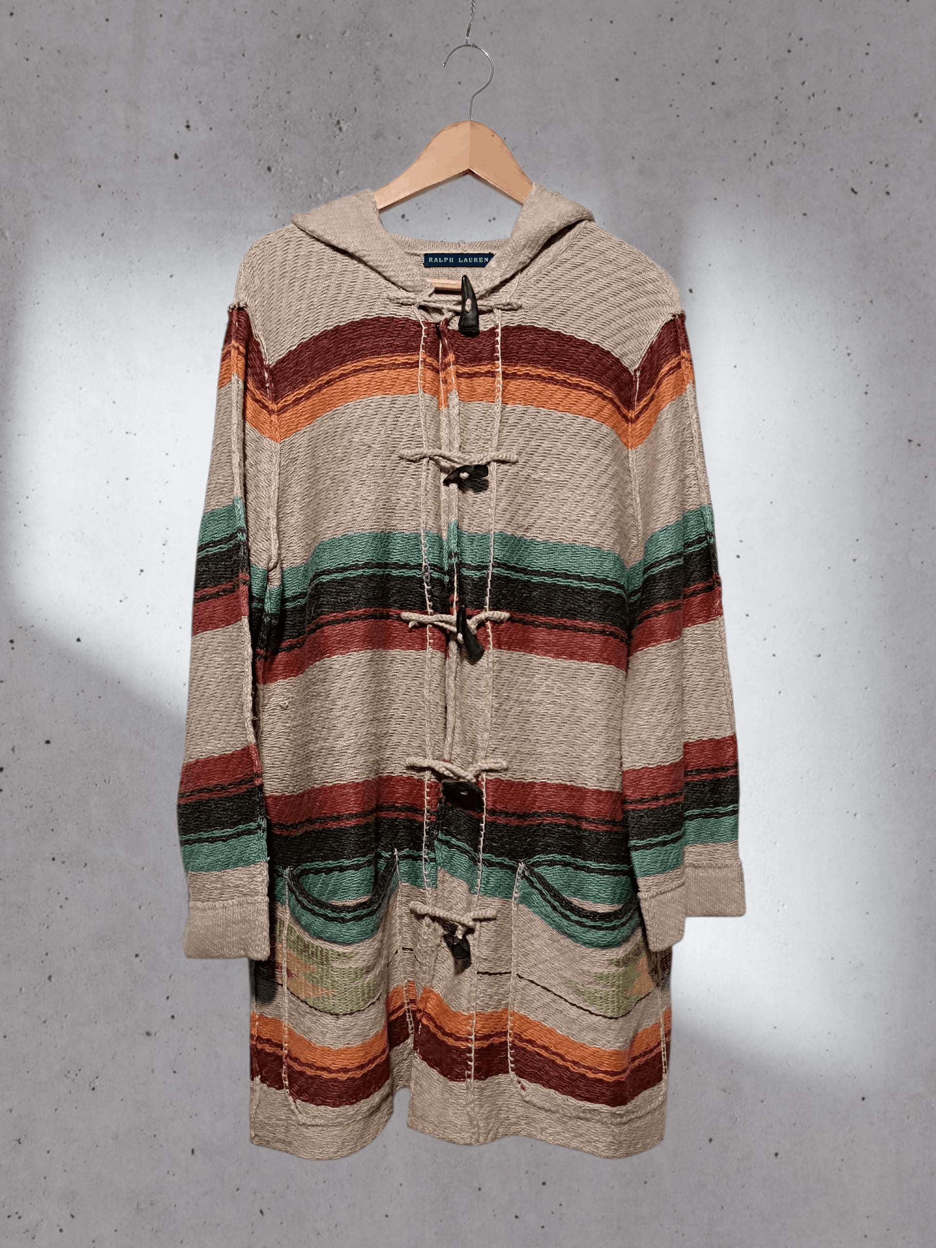 Ralph Lauren Ralph Lauren Southwestern Cardigan Hooded Knit Toggle Size L / US 10 / IT 46 - 6 Thumbnail