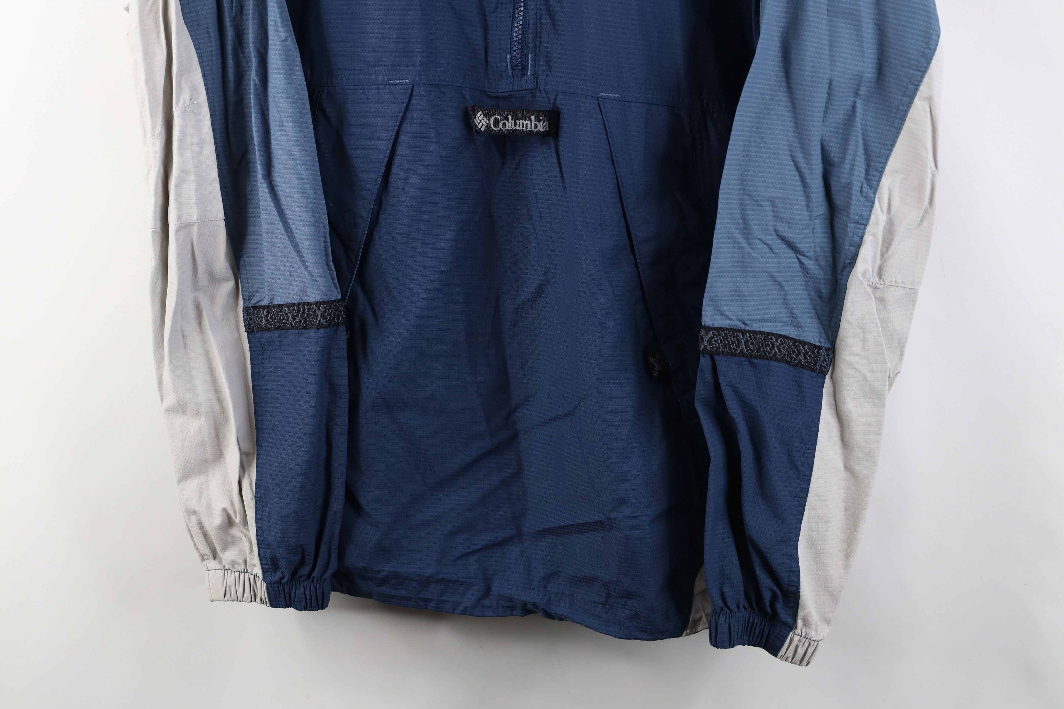 Columbia Vintage 90s Columbia Packable Hooded Anorak Jacket Blue Size US M / EU 48-50 / 2 - 3 Thumbnail