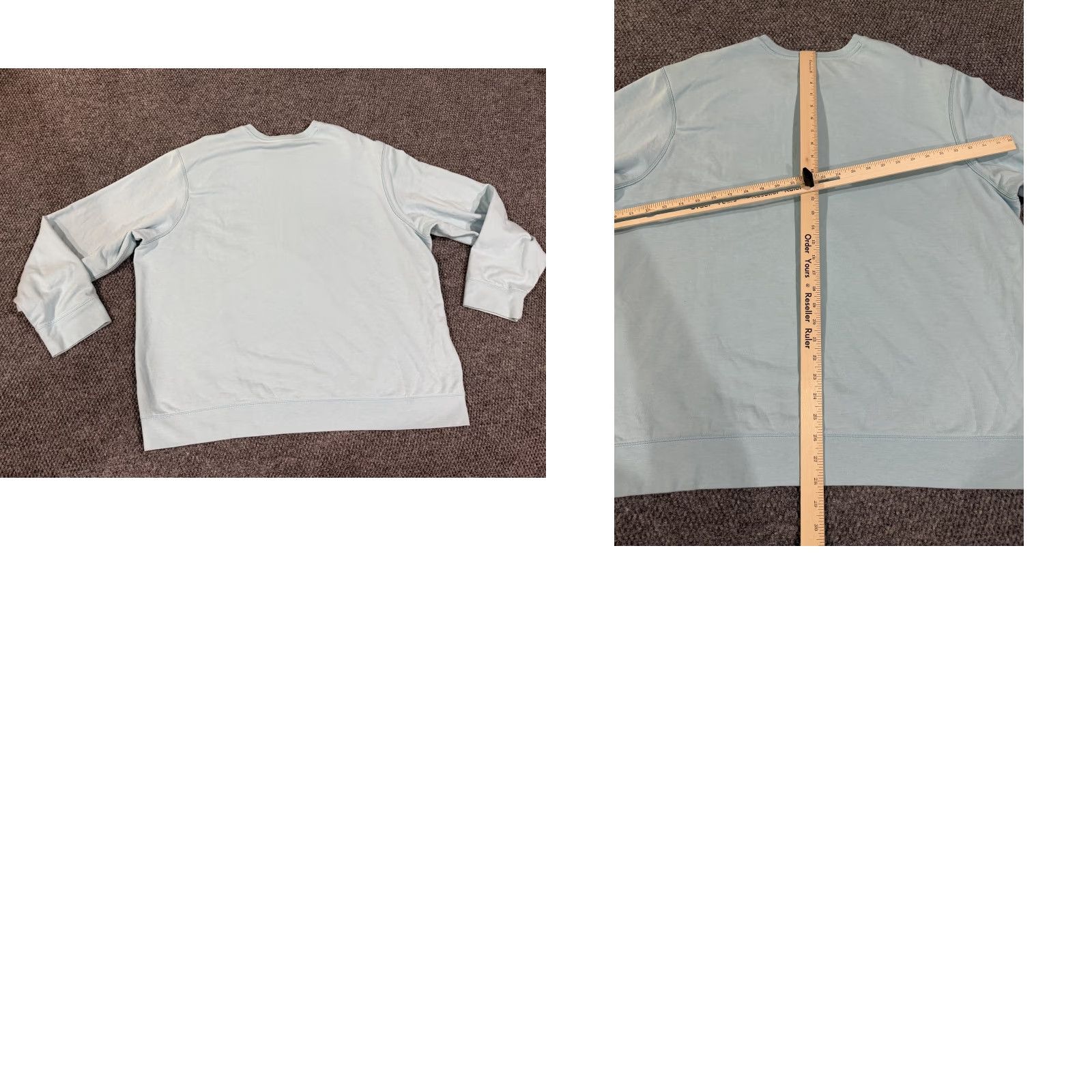 Eddie Bauer Eddie Bauer Sweatshirt Mens 2XL Light Blue Crewneck Fleece Pullover Logo Patch Crew Neck Rib Knit Cuffs & Hem Size US XXL / EU 58 / 5 - 8 Thumbnail