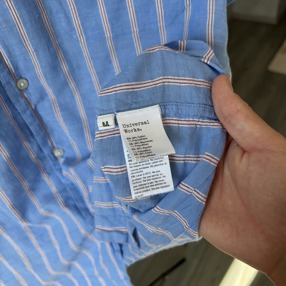 Universal Works Universal Works Striped Camp Shirt SS Size US M / EU 48-50 / 2 - 7 Thumbnail