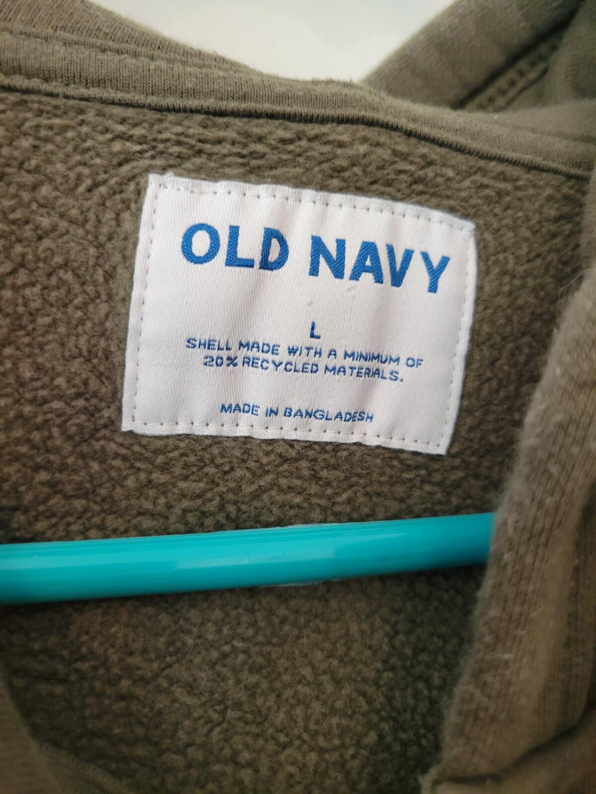 Old Navy Old Navy Olive Green Zip-Up Hoodie Large Size US L / EU 52-54 / 3 - 4 Thumbnail
