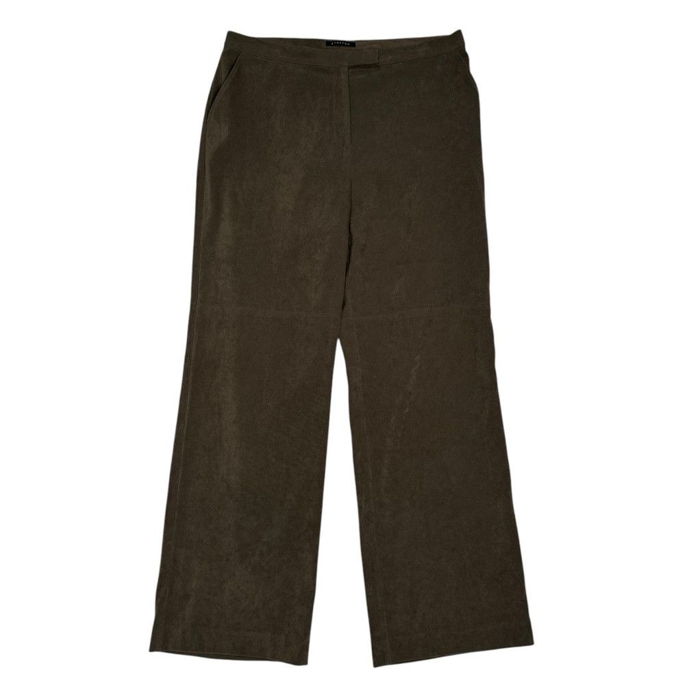 Other Norton McNaughton Brown Faux Suede Straight Leg Pants Size Size 34" / US 12 / IT 48 - 1 Thumbnail