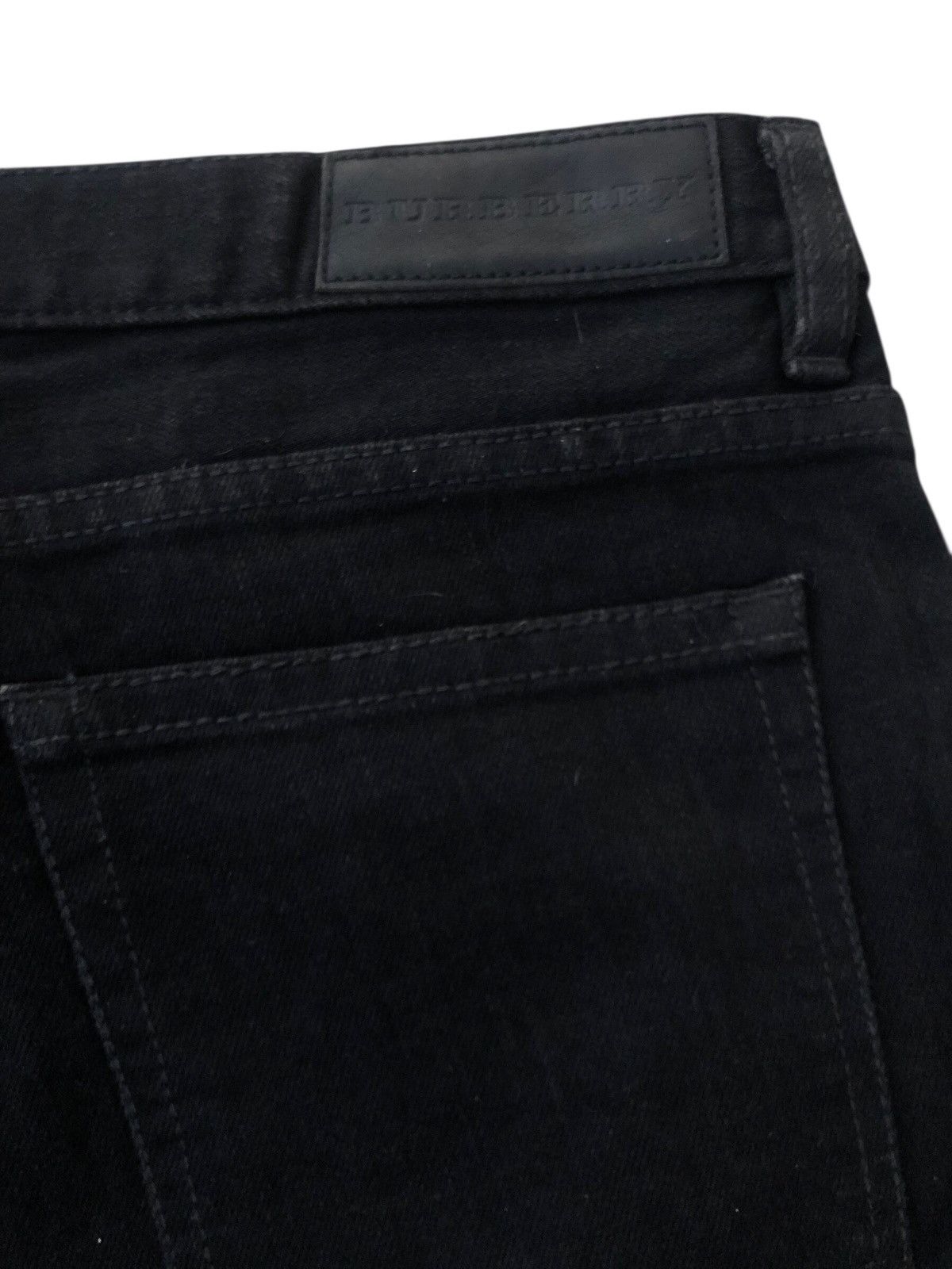 Burberry 🔥Authentic BURBERRY LONDON Super Black Straight Leg Jeans Size US 36 / EU 52 - 7 Thumbnail