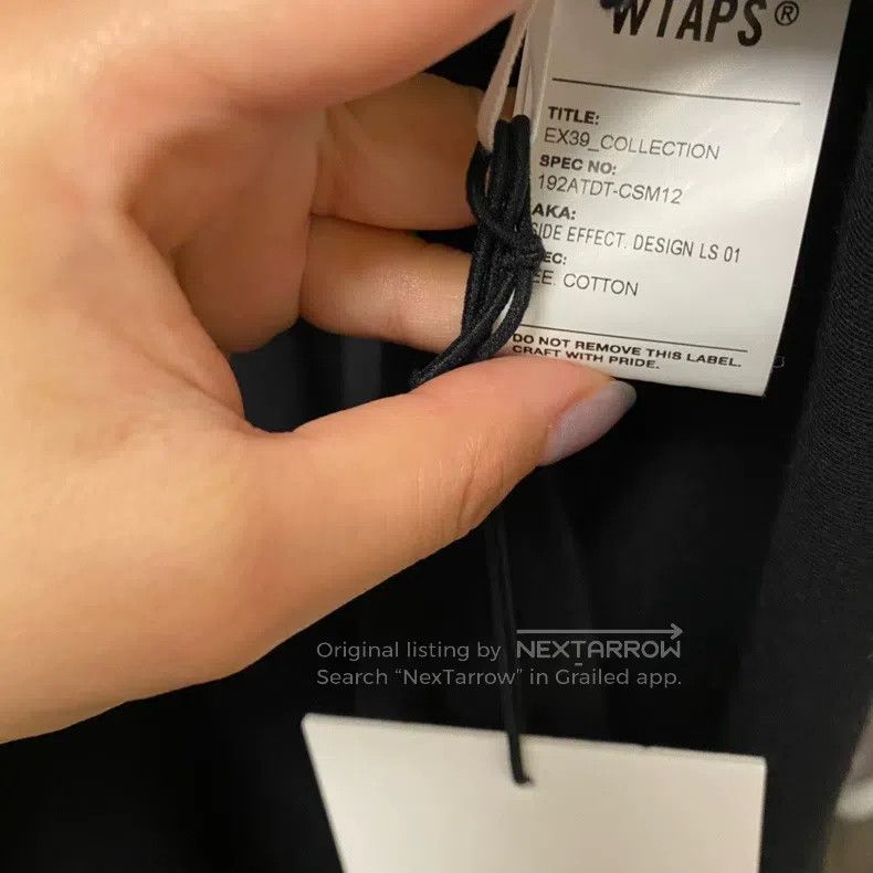 Wtaps Wtaps Long black T-shirt Size US S / EU 44-46 / 1 - 4 Thumbnail
