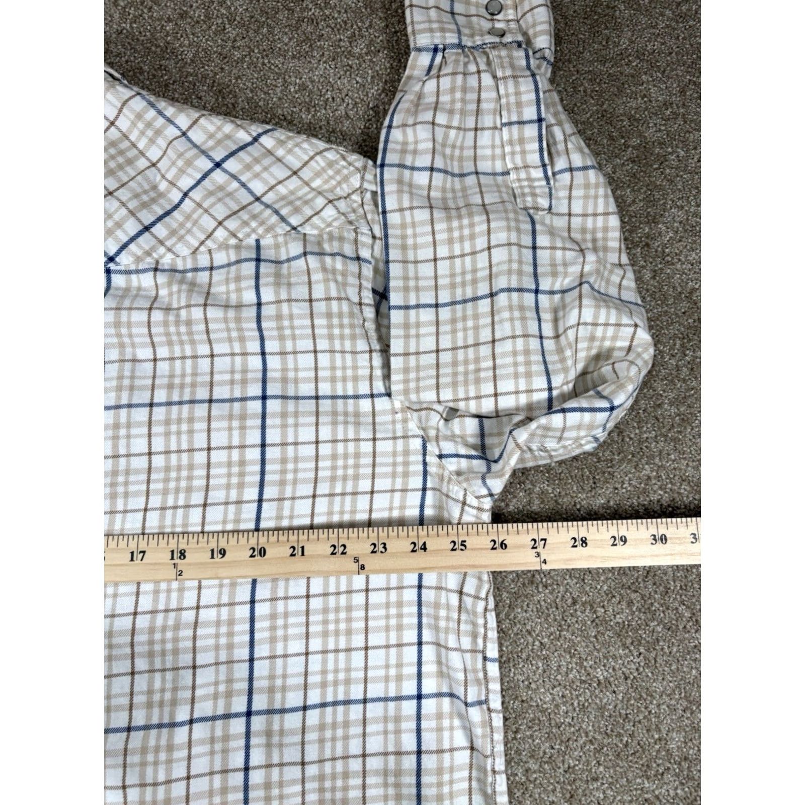 Vintage VINTAGE Cabela's Flannel Shirt Plaid Western Pearl Snap White 100% Cotton Men’s XL Shirt Mens XL Size US XL / EU 56 / 4 - 8 Thumbnail