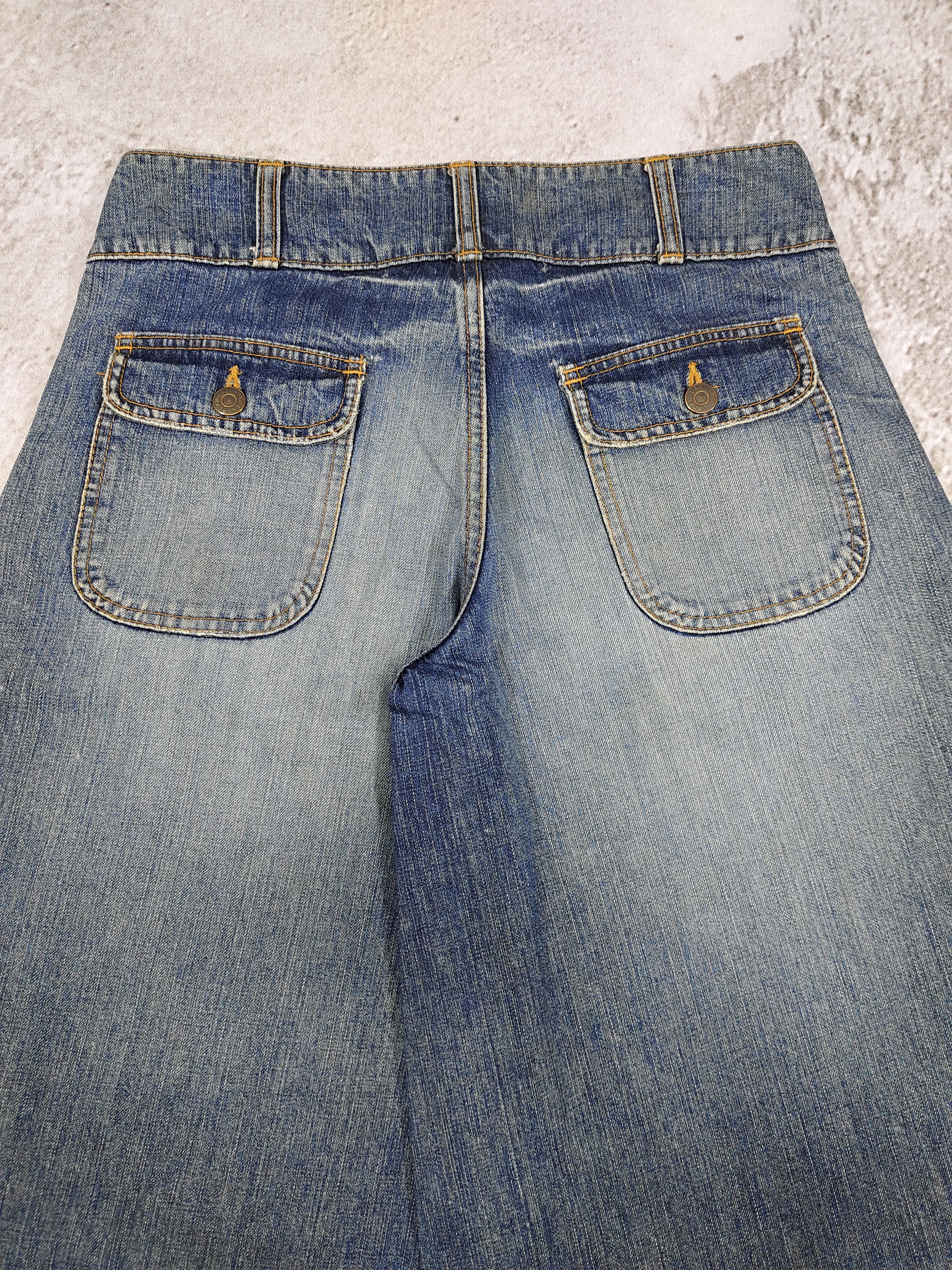 Beams Plus 2000s Beams Boy- Hakama Silhouete Coulotte Wide Leg Denim Size 30" / US 8 / IT 44 - 8 Thumbnail
