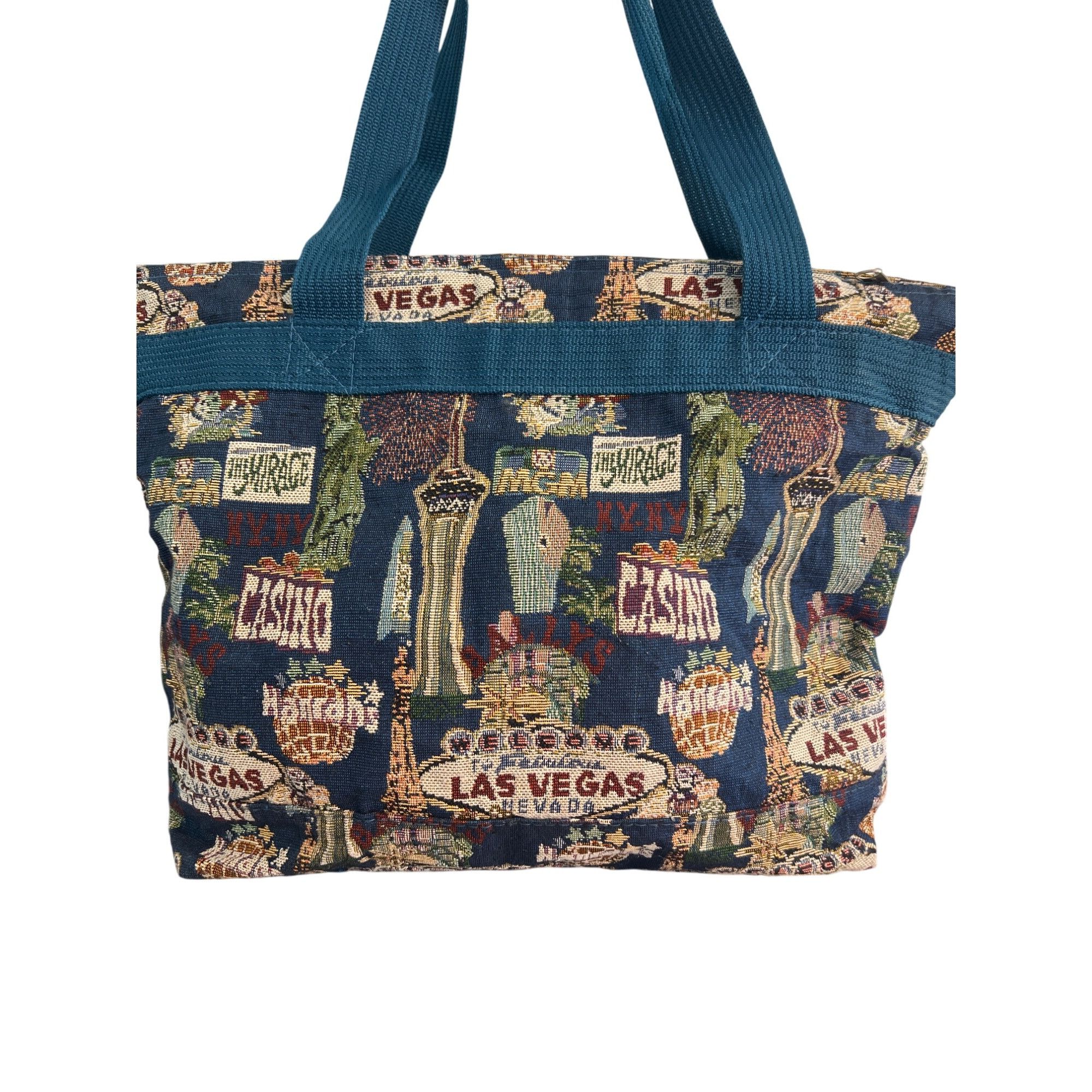 Other Vintage Bovano Las Vegas Tapestry Travel Tote Bag Zipper Top Size ONE SIZE - 5 Thumbnail