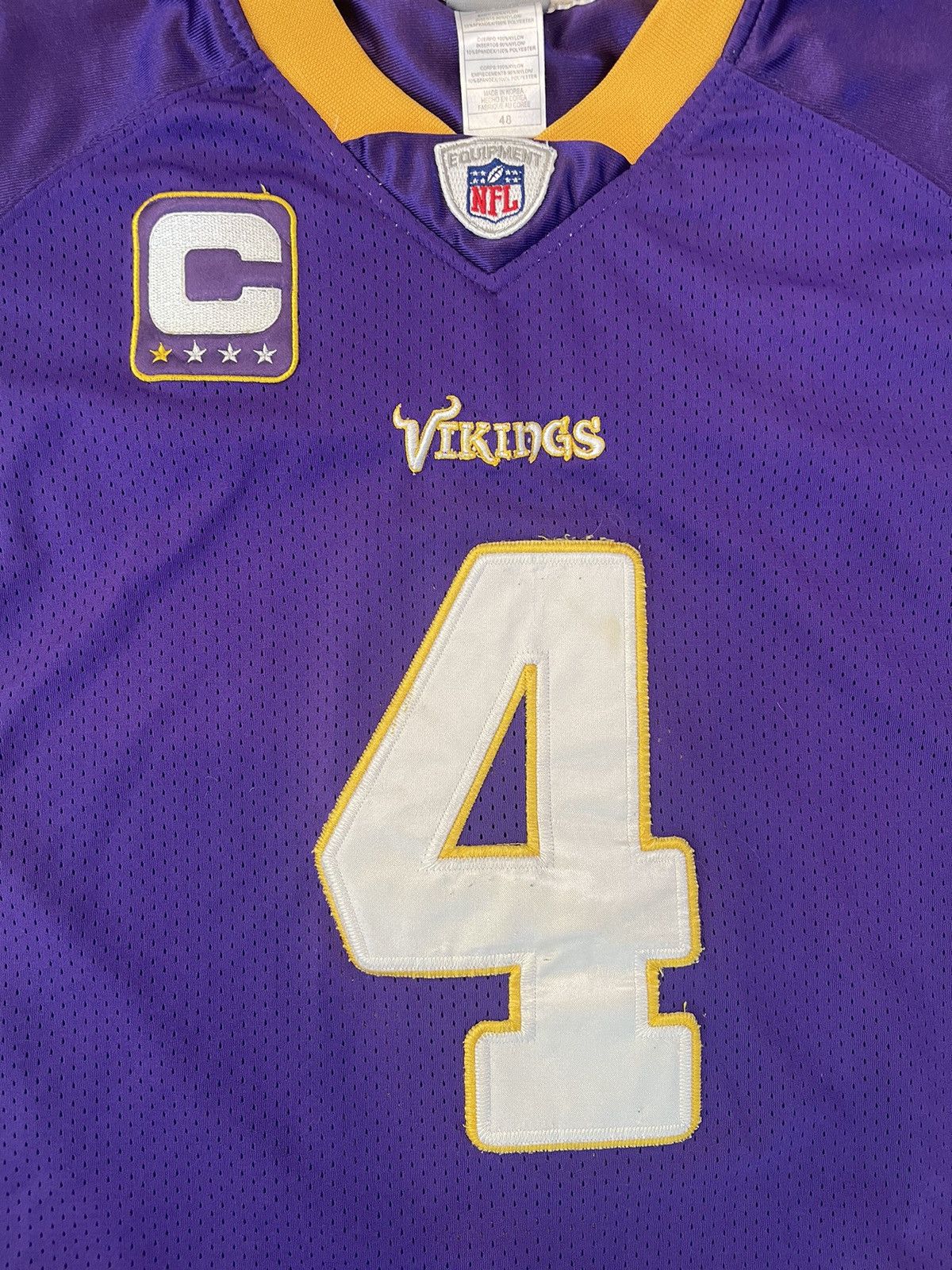 NFL × Reebok × Vintage 2009 Brett Favre Minnesota Vikings Jersey Size US M / EU 48-50 / 2 - 9 Thumbnail