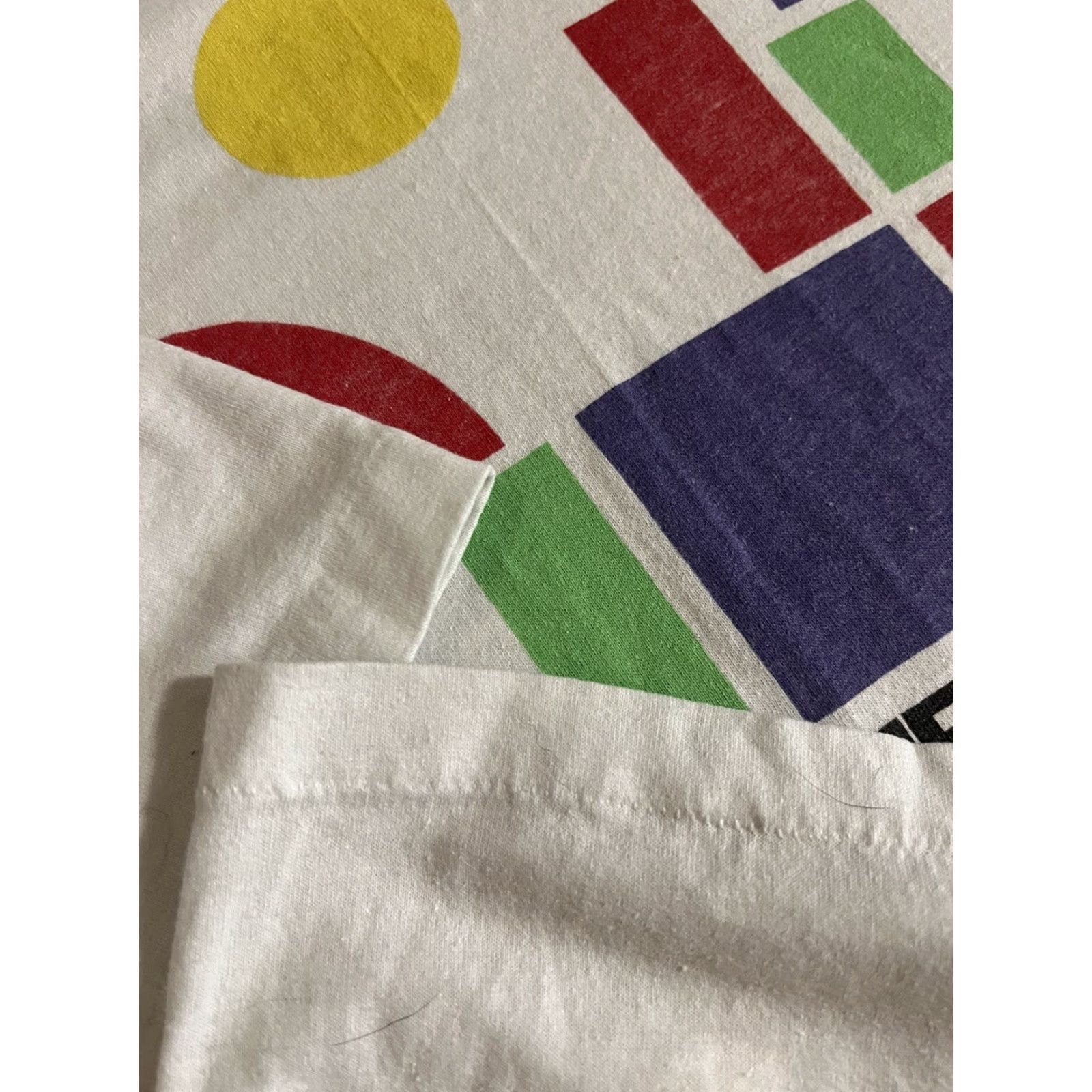 Hanes VINTAGE Hanes T-Shirt Men Single Stitch Crew Neck White L Beach Kravis Center Palm Beach FL Size US L / EU 52-54 / 3 - 5 Thumbnail