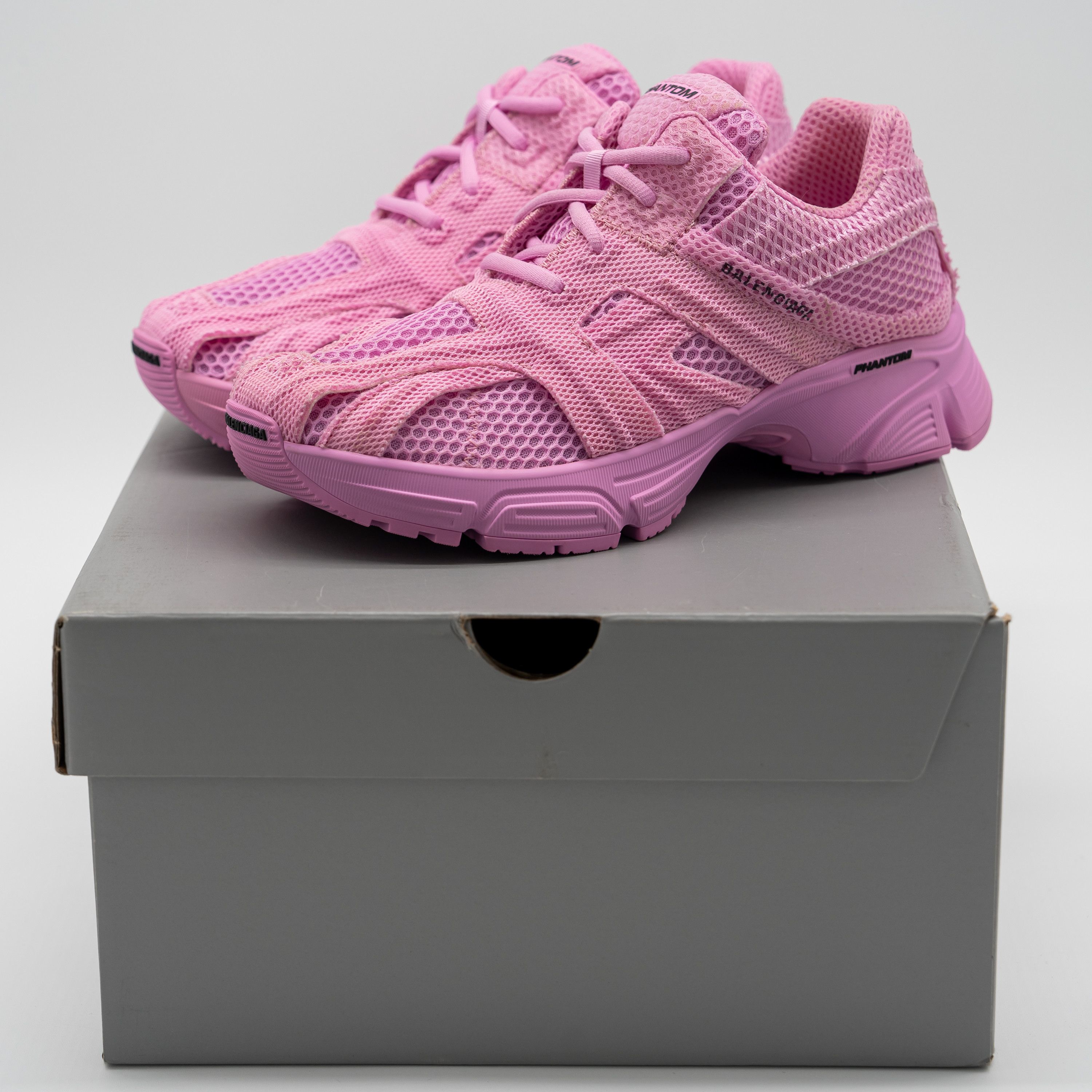 Balenciaga 38 EU / 8 US Balenciaga Phantom Sneakers Pink Mesh Size US 8 / IT 38 - 16 Thumbnail