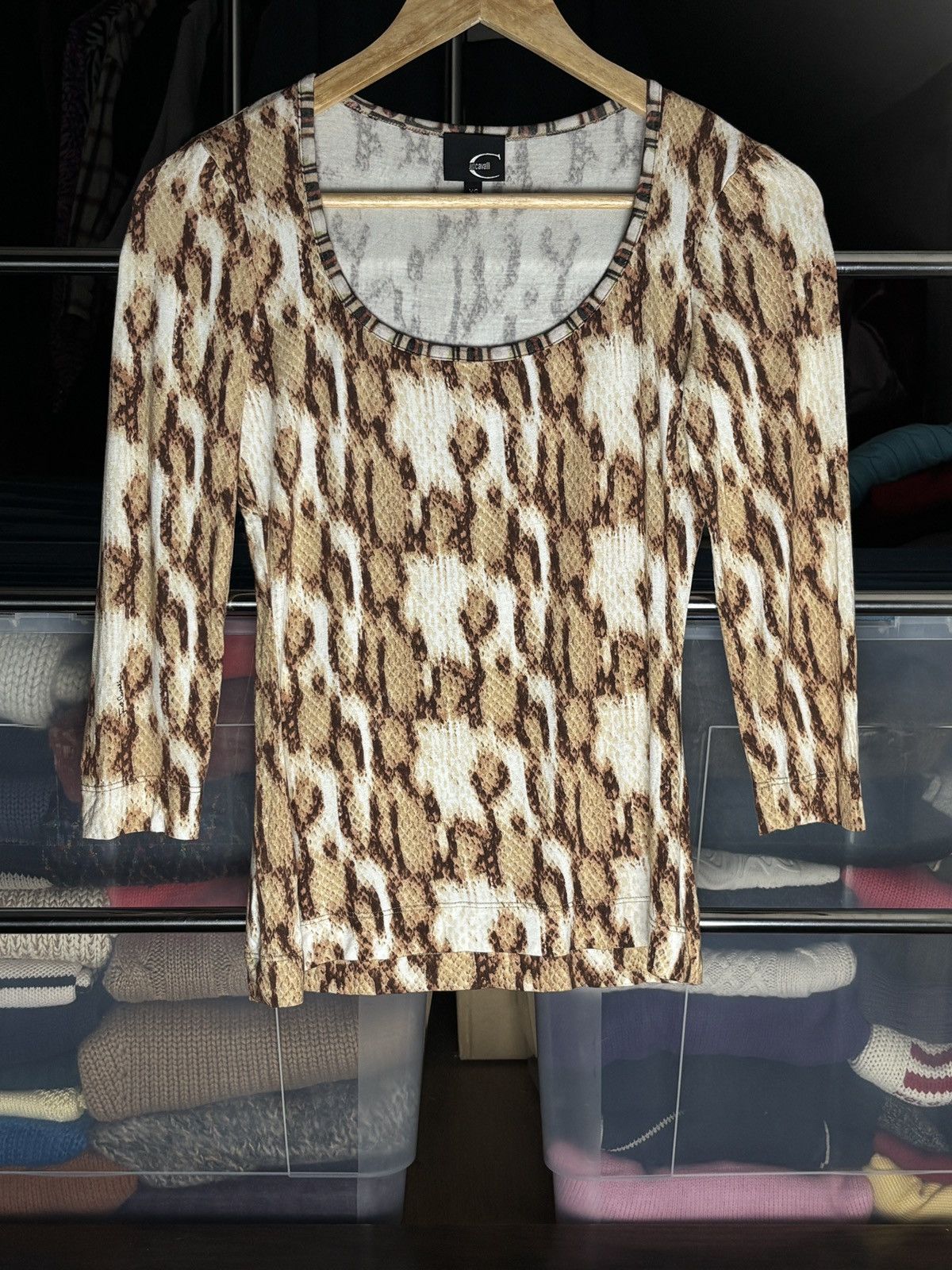 Just Cavalli Just Cavalli Vintage Snake Print Set Top Skirt Python Dress Size XS / US 0-2 / IT 36-38 - 3 Thumbnail