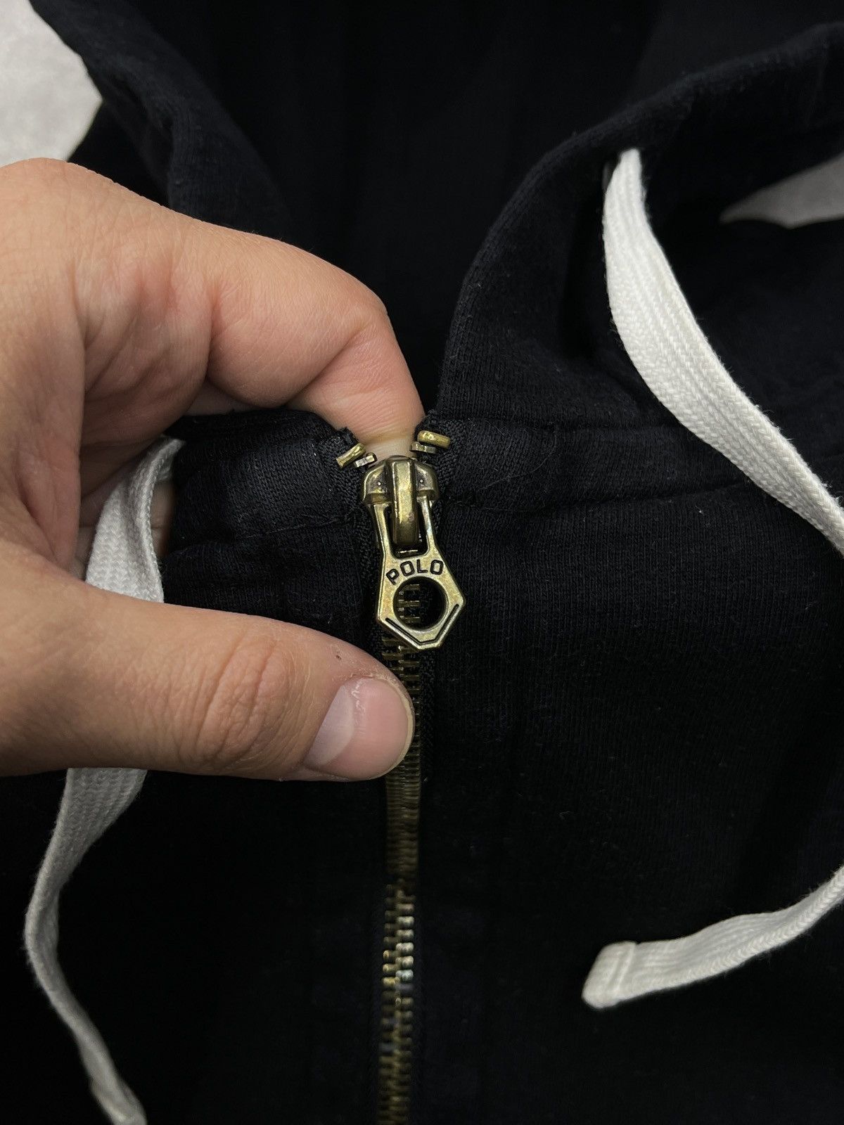 Polo Ralph Lauren Mens Polo Ralph Lauren Black Zip Hoodie Y2K Rugby Size L Size US L / EU 52-54 / 3 - 6 Thumbnail