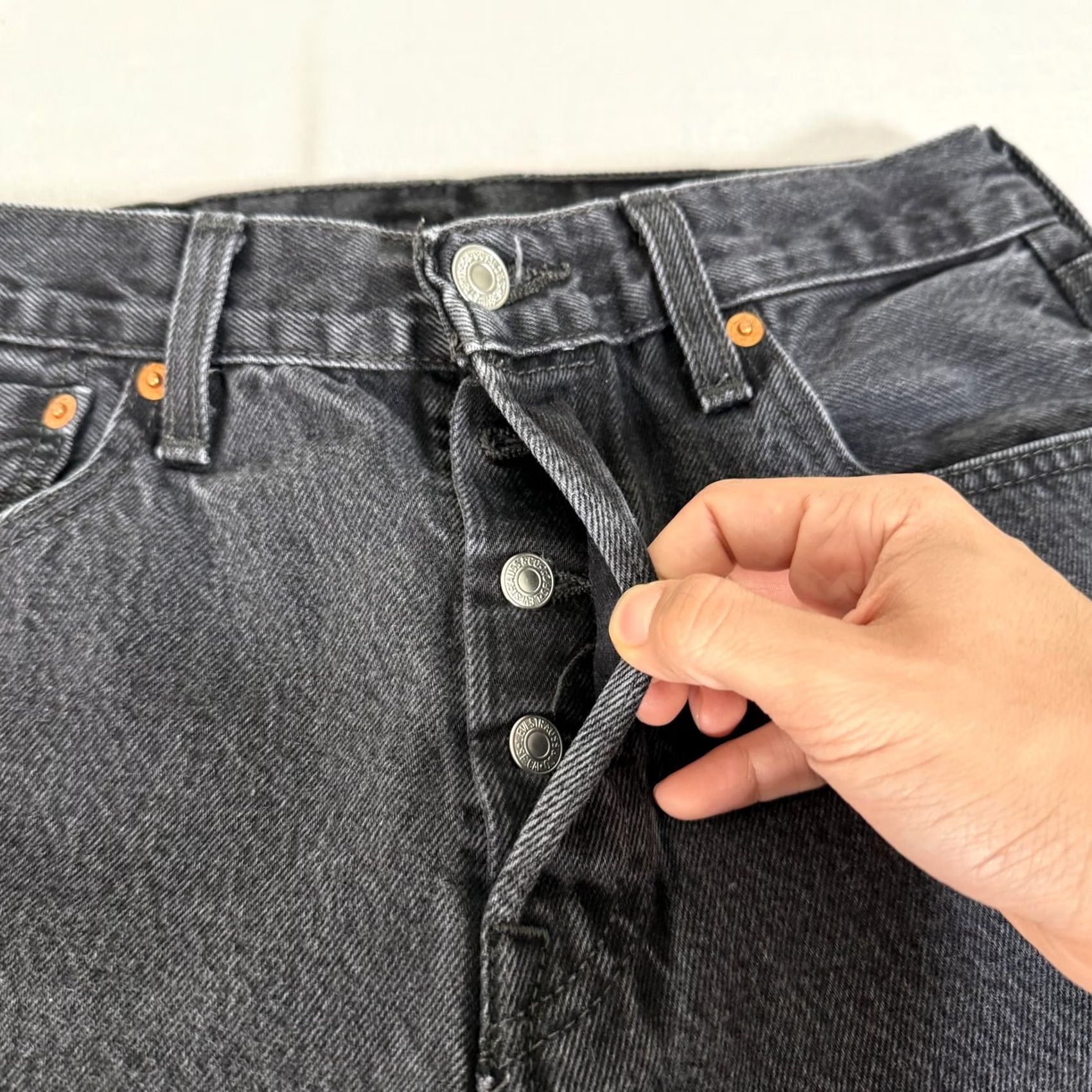Levi's Levi's Jeans Mens 30x32 Black 501 Straight Fit Denim Pants Cowboy Work Size US 30 / EU 46 - 3 Thumbnail