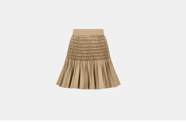 image of Dior O1Bcso1Str0524 Skirt In Beige, Women's (Size 28)