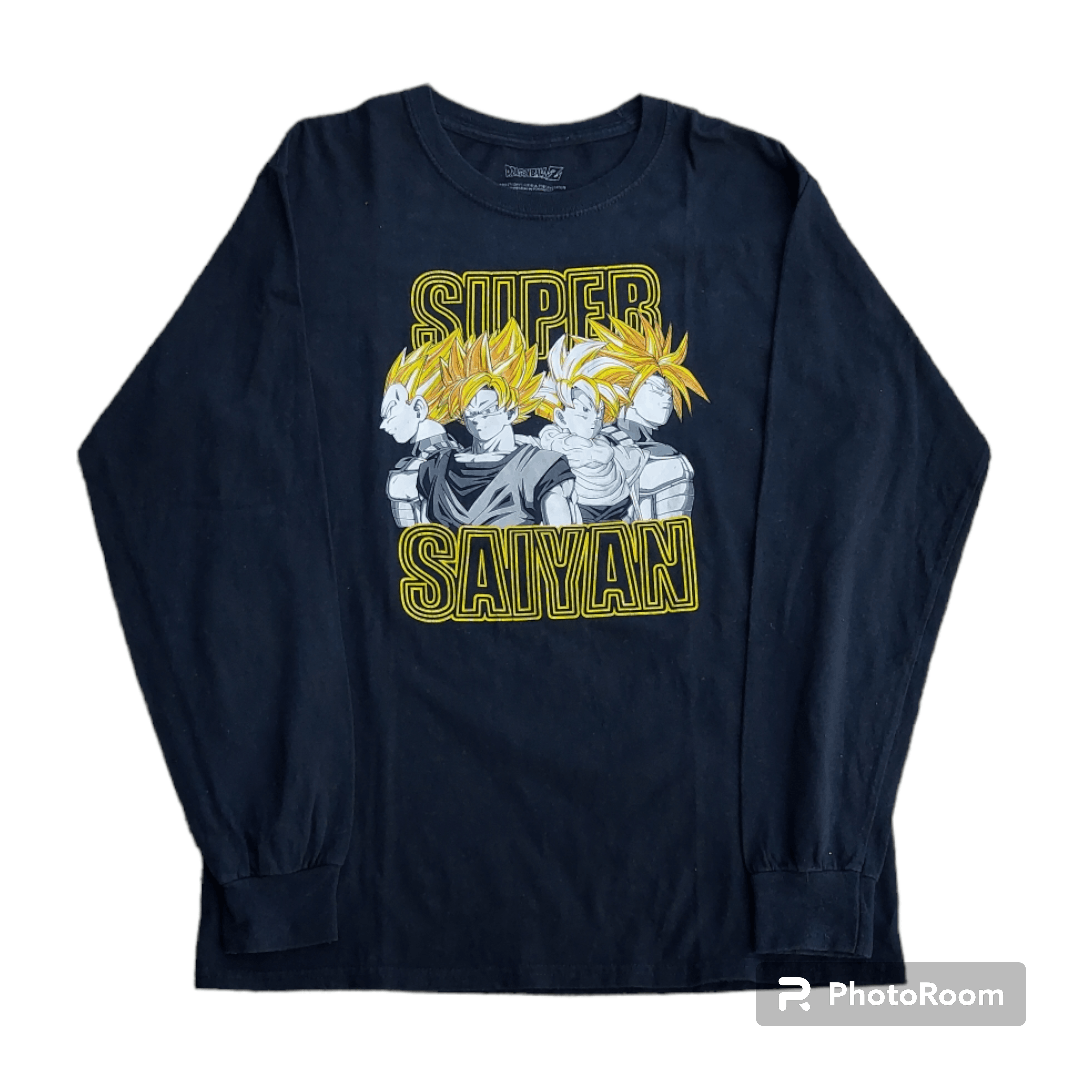 Anime × Japanese Brand 💥Dragon Ball Z Super Saiyan Long Sleeve T Shirt Size US M / EU 48-50 / 2 - 1 Thumbnail