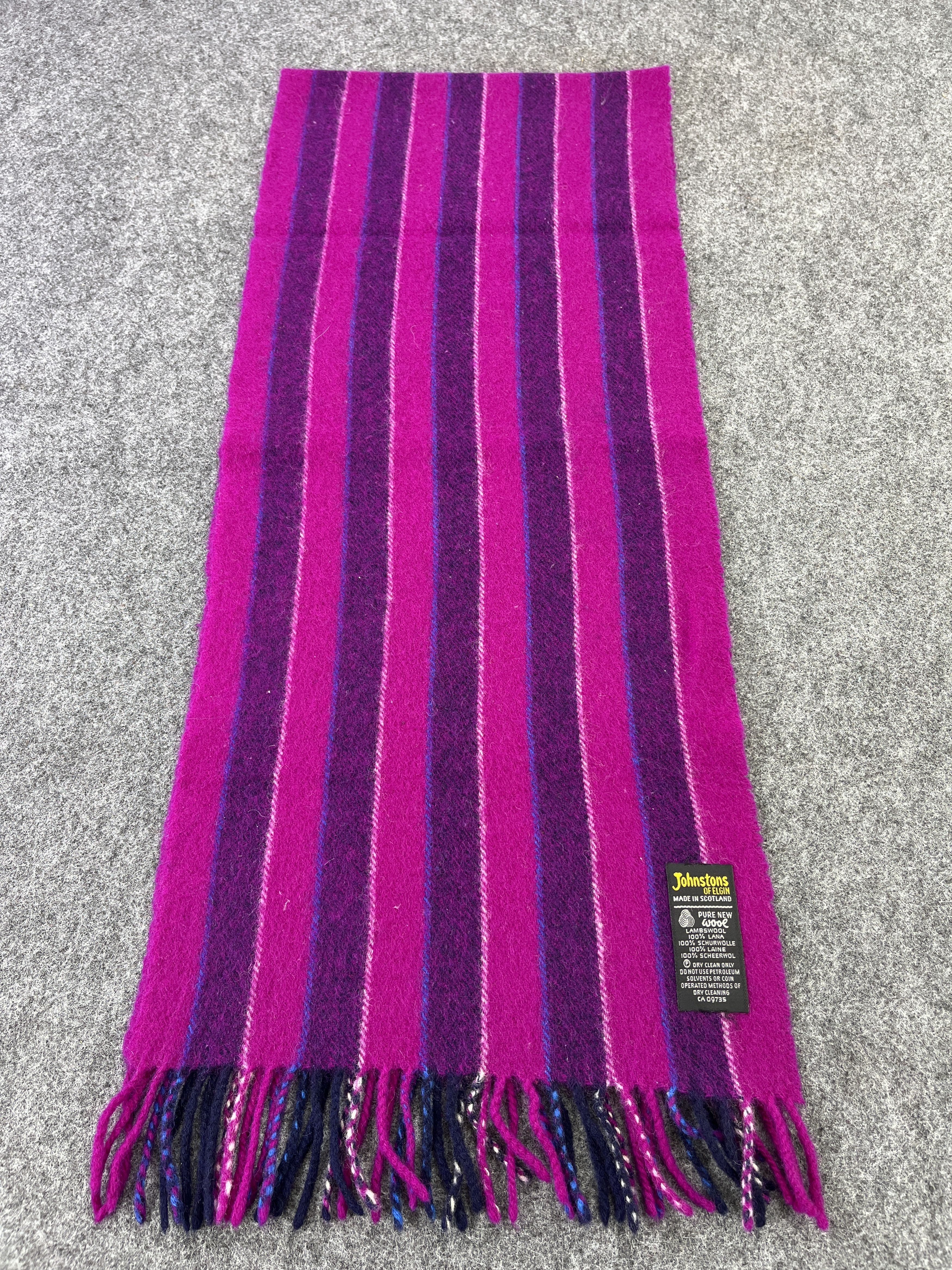 Johnstons Of Elgin × Vintage JOHNSTONS OF ELGIN WOOL SCARVES / MUFFLER T230 Size ONE SIZE - 2 Thumbnail