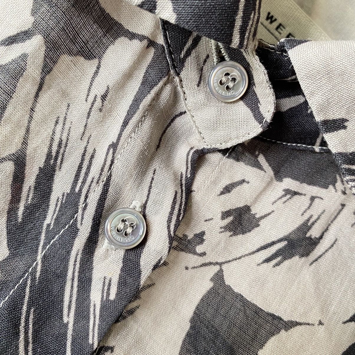 Max Mara Max Mara WEEKEND Beige Leaf Print Button-Up Shirt Size XS / US 0-2 / IT 36-38 - 15 Thumbnail
