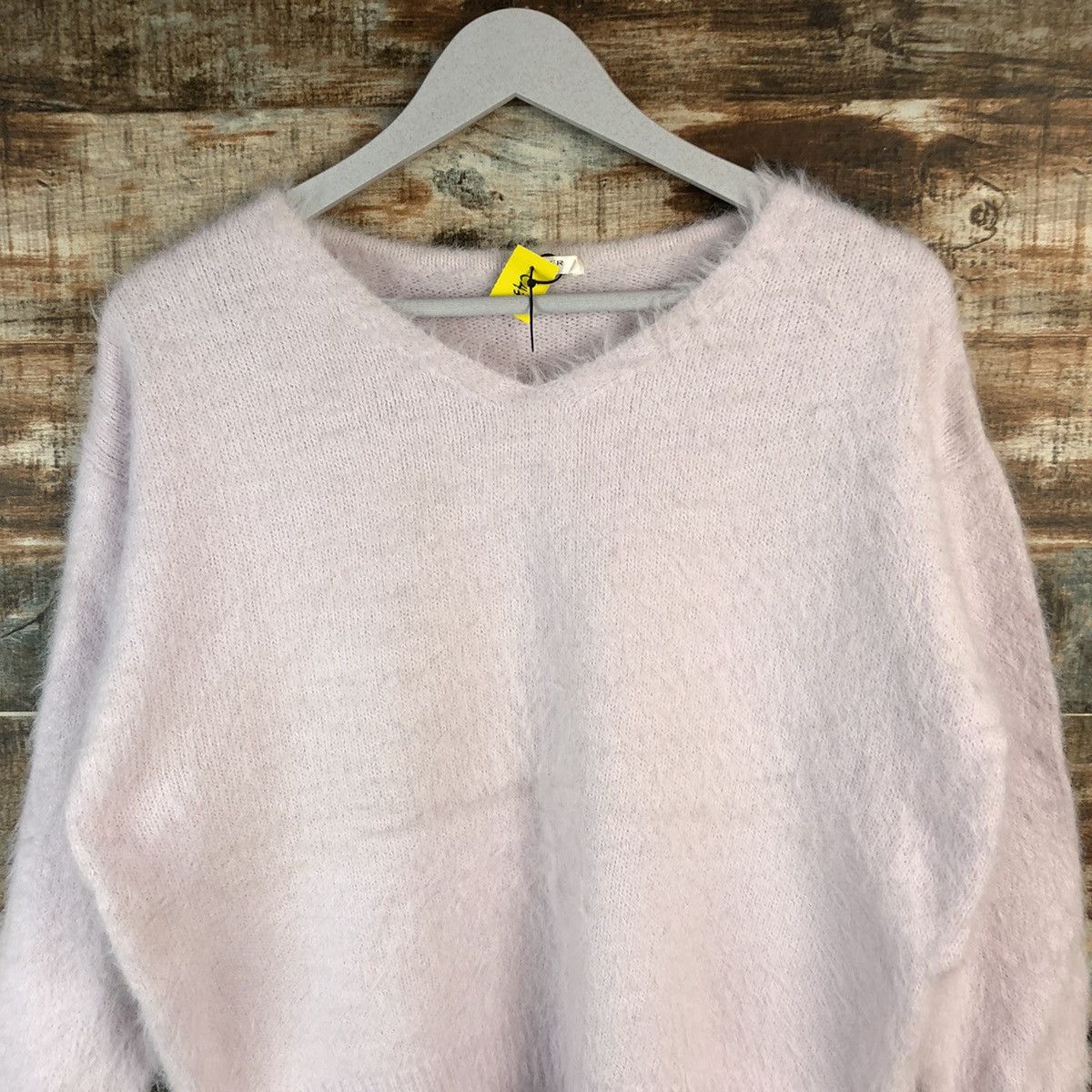 Japanese Brand DL Glacier Pink Mohair Knitwear #C433 Size L / US 10 / IT 46 - 5 Thumbnail
