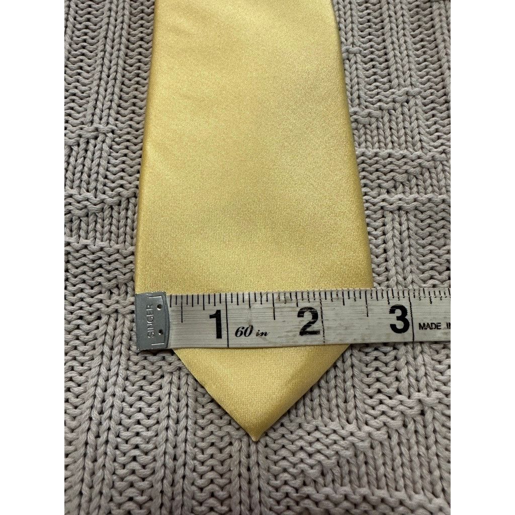Michael Kors Michael Michael Kors canary yellow silk tie Size ONE SIZE - 5 Thumbnail