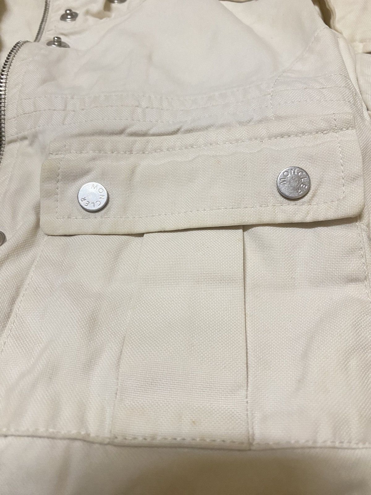 Moncler Moncler Multi Pocket Drawstring Denim Jacket Size US S / EU 44-46 / 1 - 9 Thumbnail