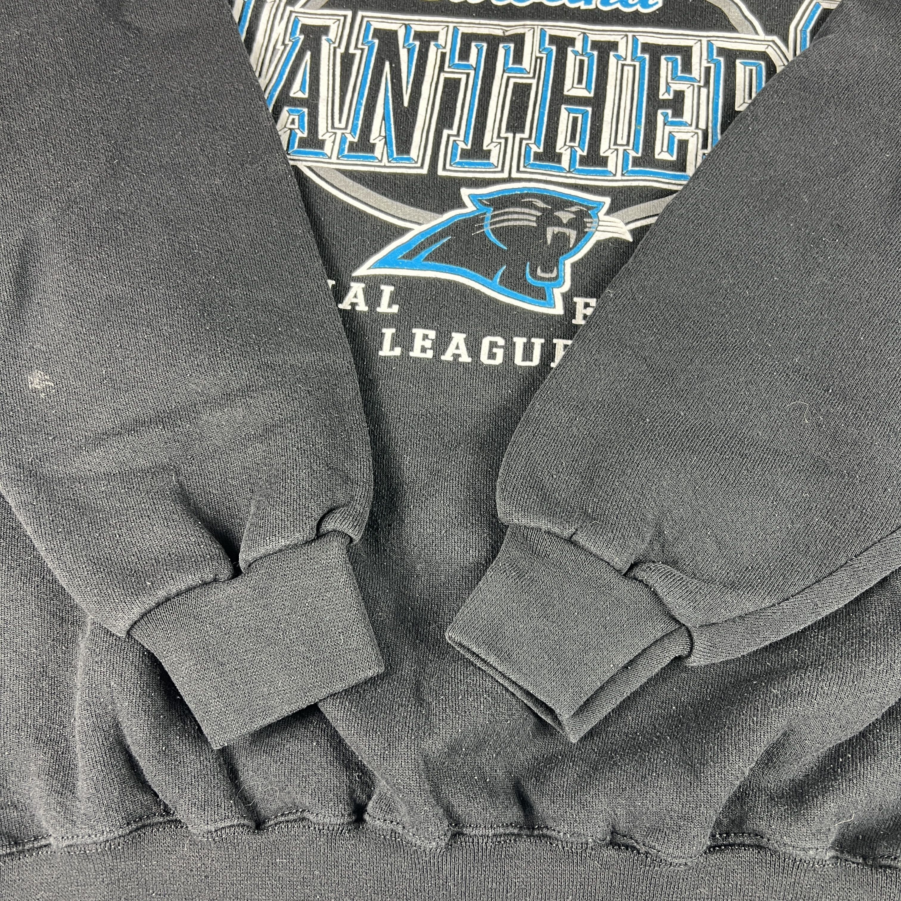 Logo Athletic × NFL × Vintage VTG NFL Carolina Panthers Sweatshirt Thrashed Crewneck Size US L / EU 52-54 / 3 - 5 Thumbnail