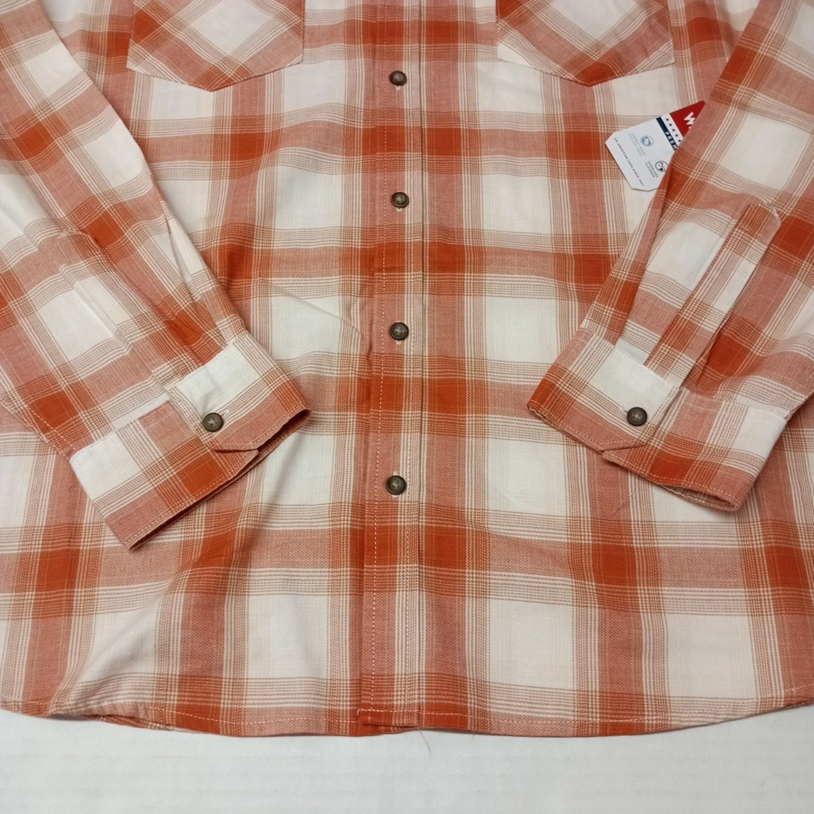 Wrangler Wrangler Cowboy Wash Shirt Men's 3XL Hazel Plaid Twill Woven Size US XXL / EU 58 / 5 - 2 Thumbnail