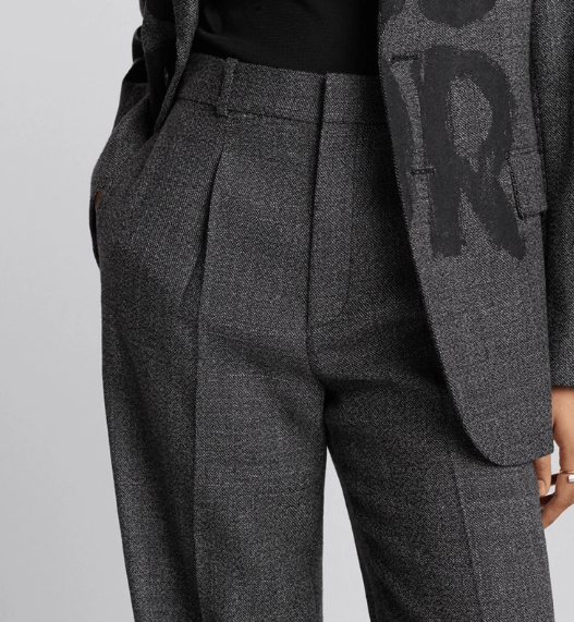 Dior o1w1db11225 451P44 Wide-Leg Pant in Gray Size 30" / US 8 / IT 44 - 4 Thumbnail
