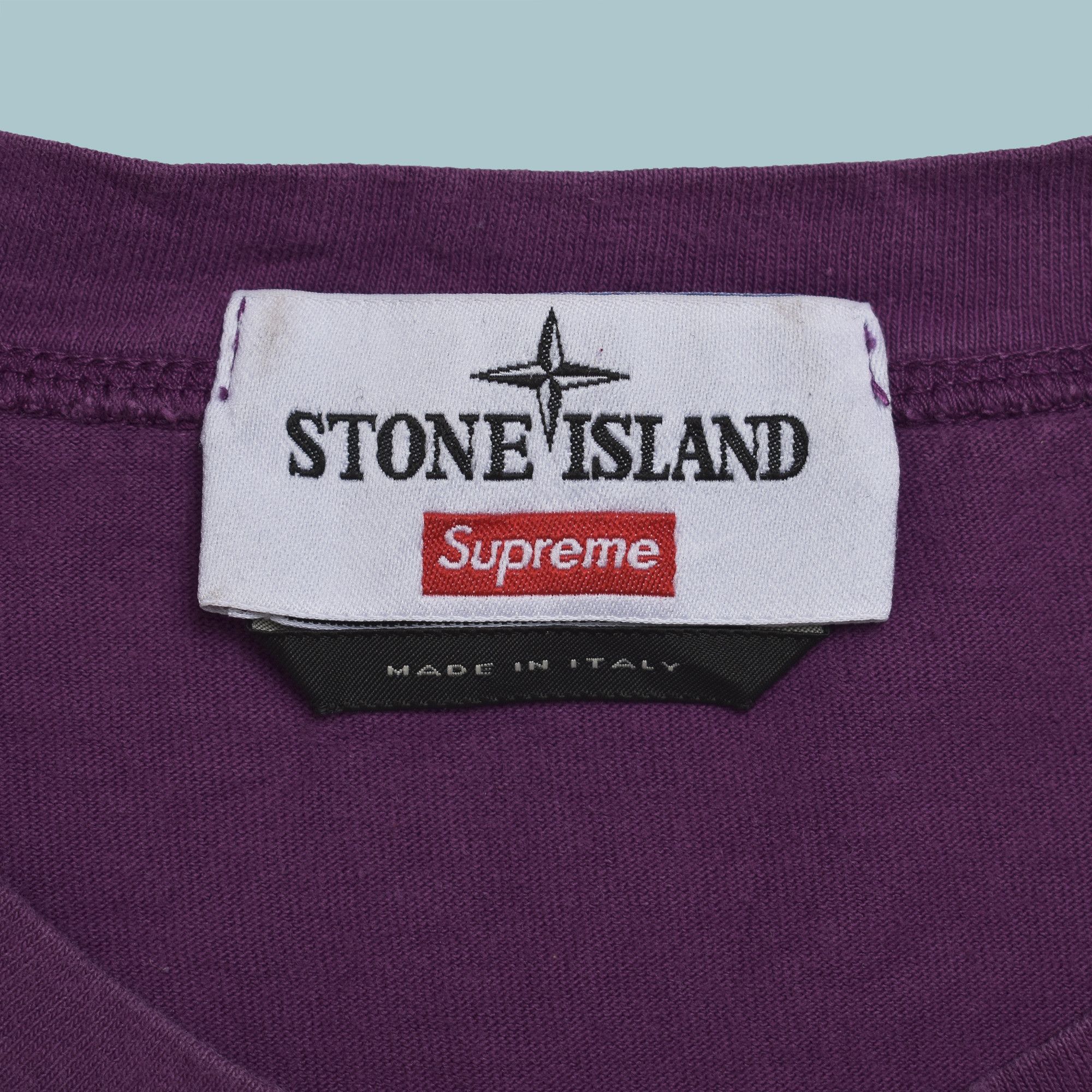 Stone Island × Supreme SUPREME X STONE ISLAND PURPLE SS22 T SHIRT M Size US M / EU 48-50 / 2 - 4 Thumbnail