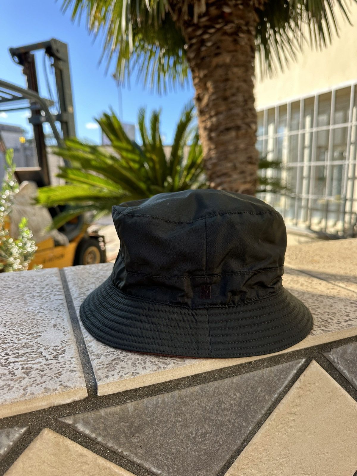 Hermes Hermes Dark Olive Panama Hat Nylon 58 size Size ONE SIZE - 1 Thumbnail