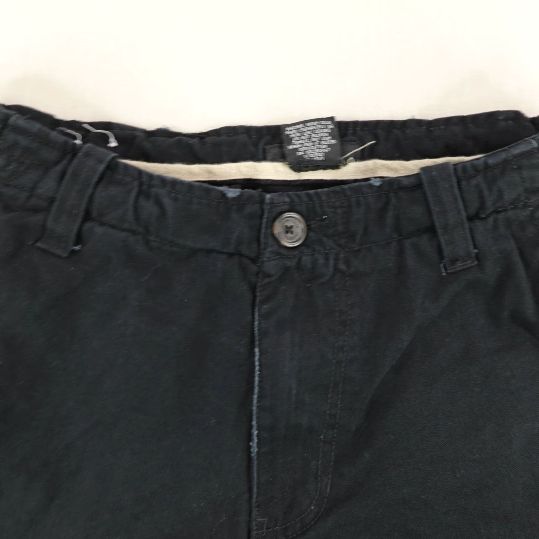 Anchor Blue VINTAGE Anchor Blue Cargo Shorts Mens 34 Black Canvas Grunge 90s Casual Outdoor Baggy Size US 33 - 2 Thumbnail