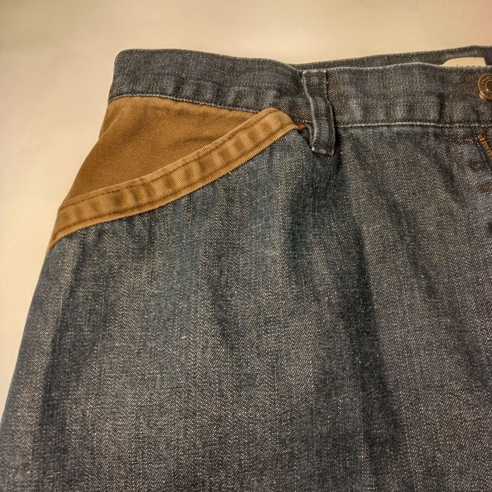 Gap VINTAGE Gap Denim Jean Skirt Midi Western Classic OCR? [Note: This is invalid; please provide proper original title to refine.] Size 34" / US 12 / IT 48 - 4 Thumbnail