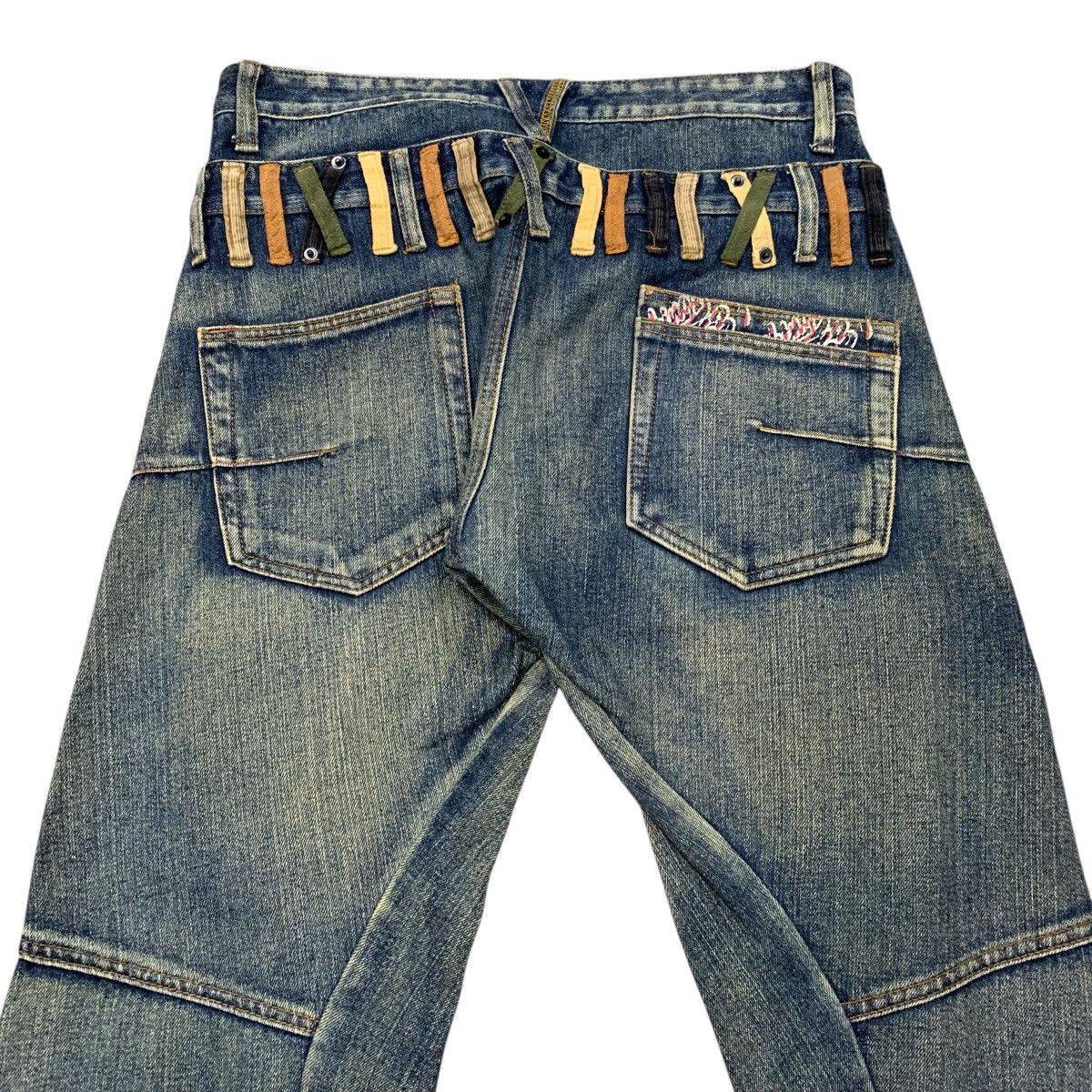 Japanese Brand LGB Style 2000’s KMK Double Waist Mudwash Jeans Size US 31 - 10 Thumbnail