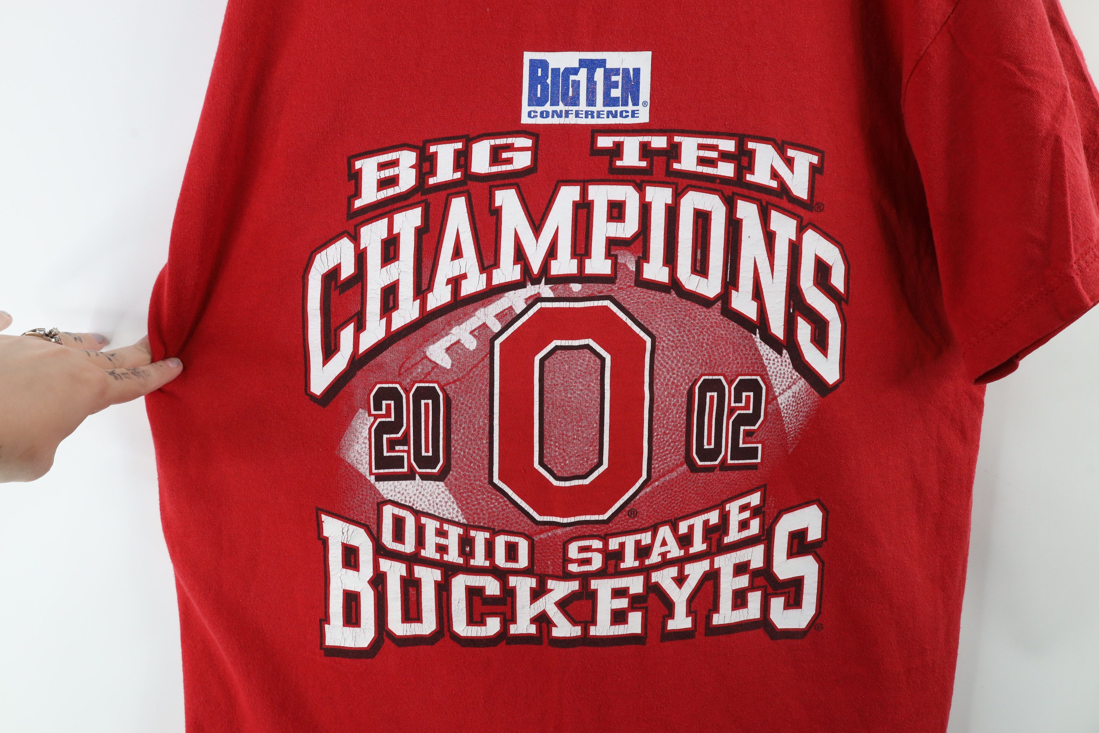 Vintage Vintage Y2K Champs Ohio State University Football T-Shirt Size US XL / EU 56 / 4 - 5 Thumbnail