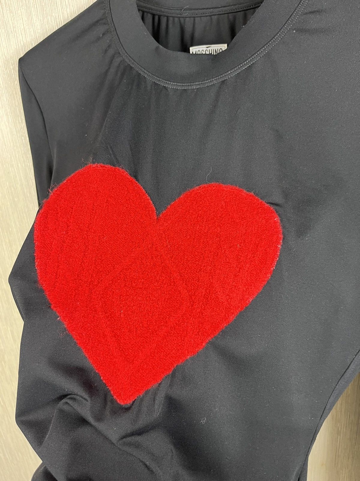 Love Moschino × Moschino × Vintage Vintage Moschino warm hearted knit wool blouse heart love 90 Size M / US 6-8 / IT 42-44 - 9 Thumbnail