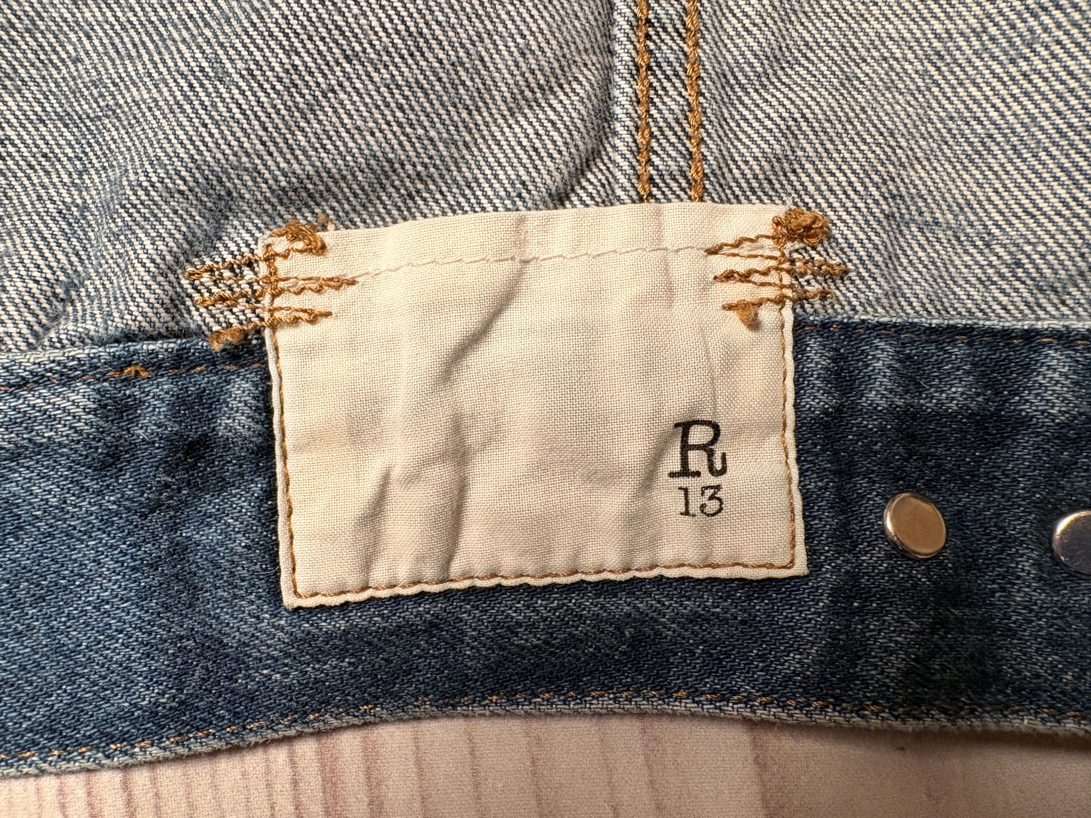 R13 R13 Distressed Denim Trucker Jacket Size US M / EU 48-50 / 2 - 4 Thumbnail