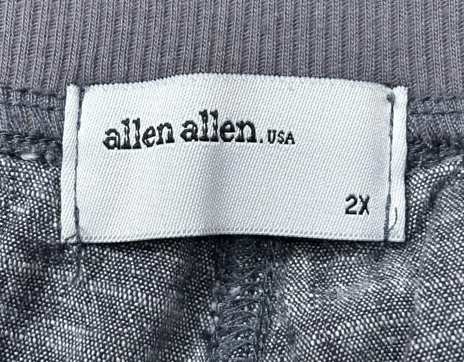 Other Allen Allen Pants Womens 2XL 36x24 Cotton Stretch Drawstring Size 42" / US 20 - 2 Thumbnail