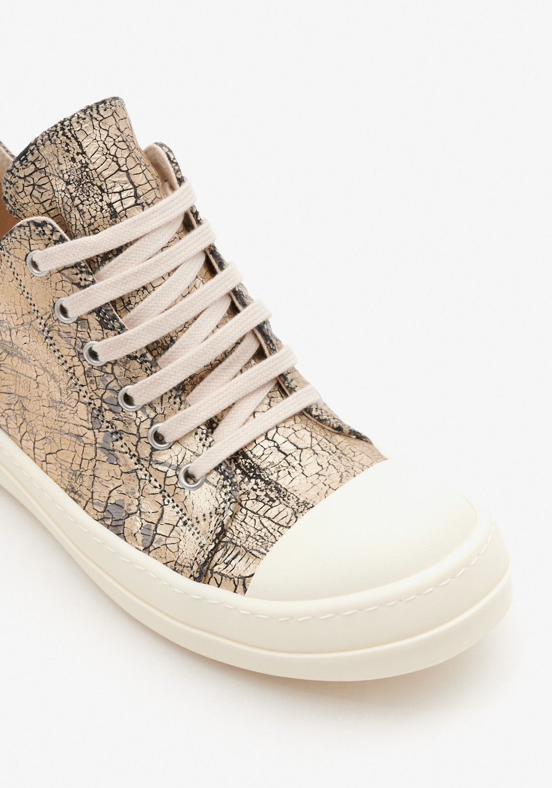 Rick Owens Drkshdw Last Size Rick Owens Drkshdw Cracked Effect Sneakers Size US 5 / IT 35 - 7 Thumbnail