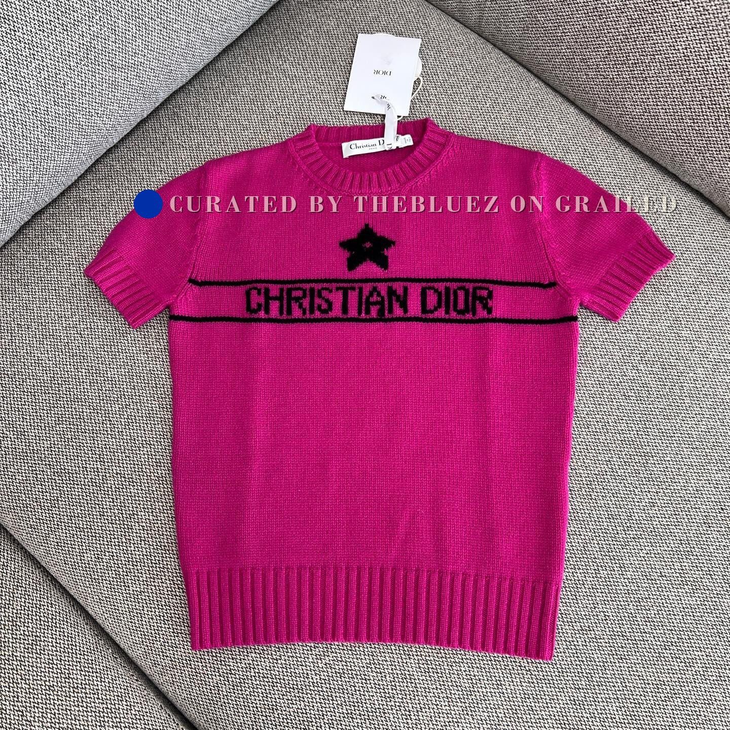 Dior Dior Lucky Star Letter Logo Knit Short-Sleeve Size XXS / US 00 / IT 34 - 1 Thumbnail
