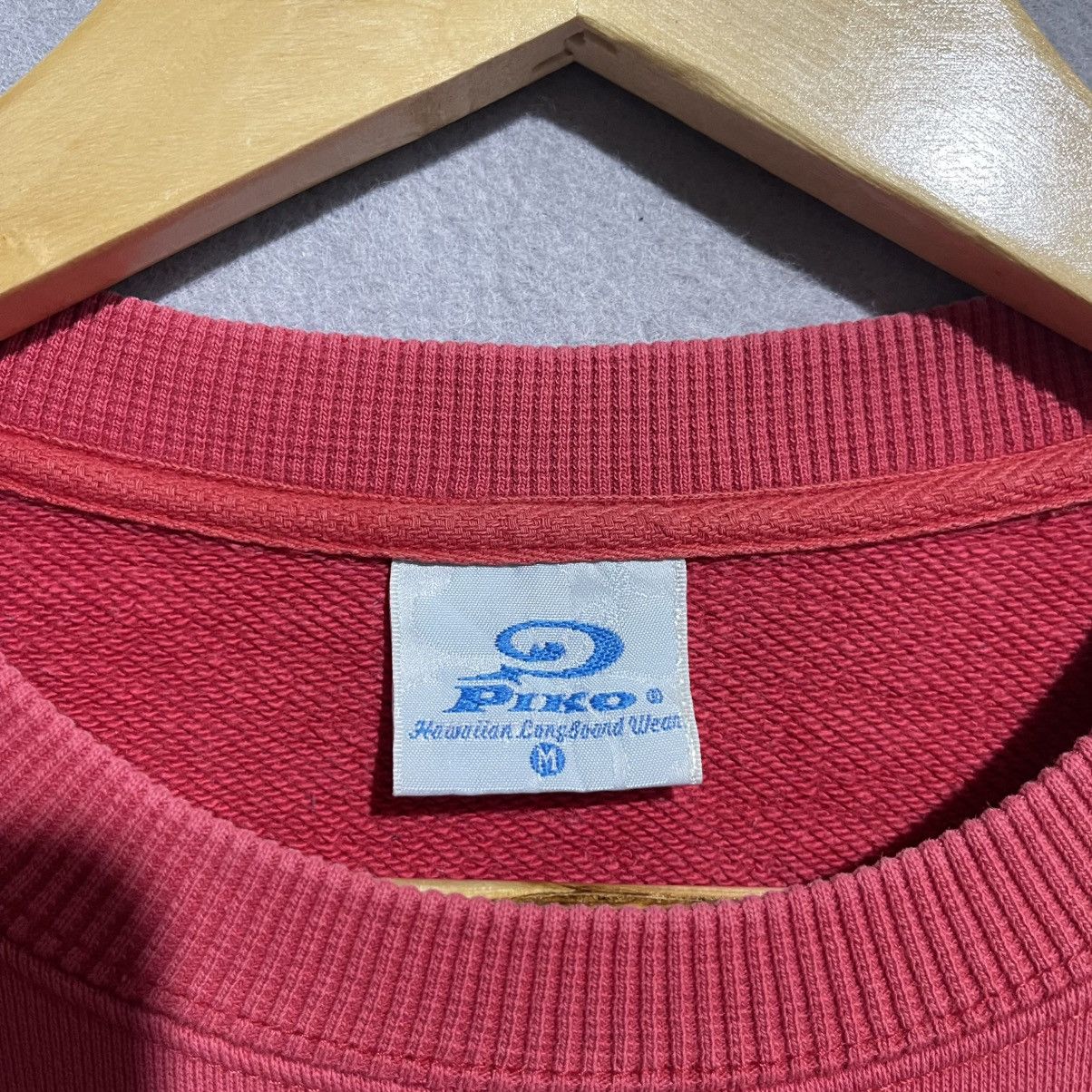 Vintage Vintage Piko Hawaiian Designed Wear Sweatshirt Red 90s Surf Size US XL / EU 56 / 4 - 8 Thumbnail