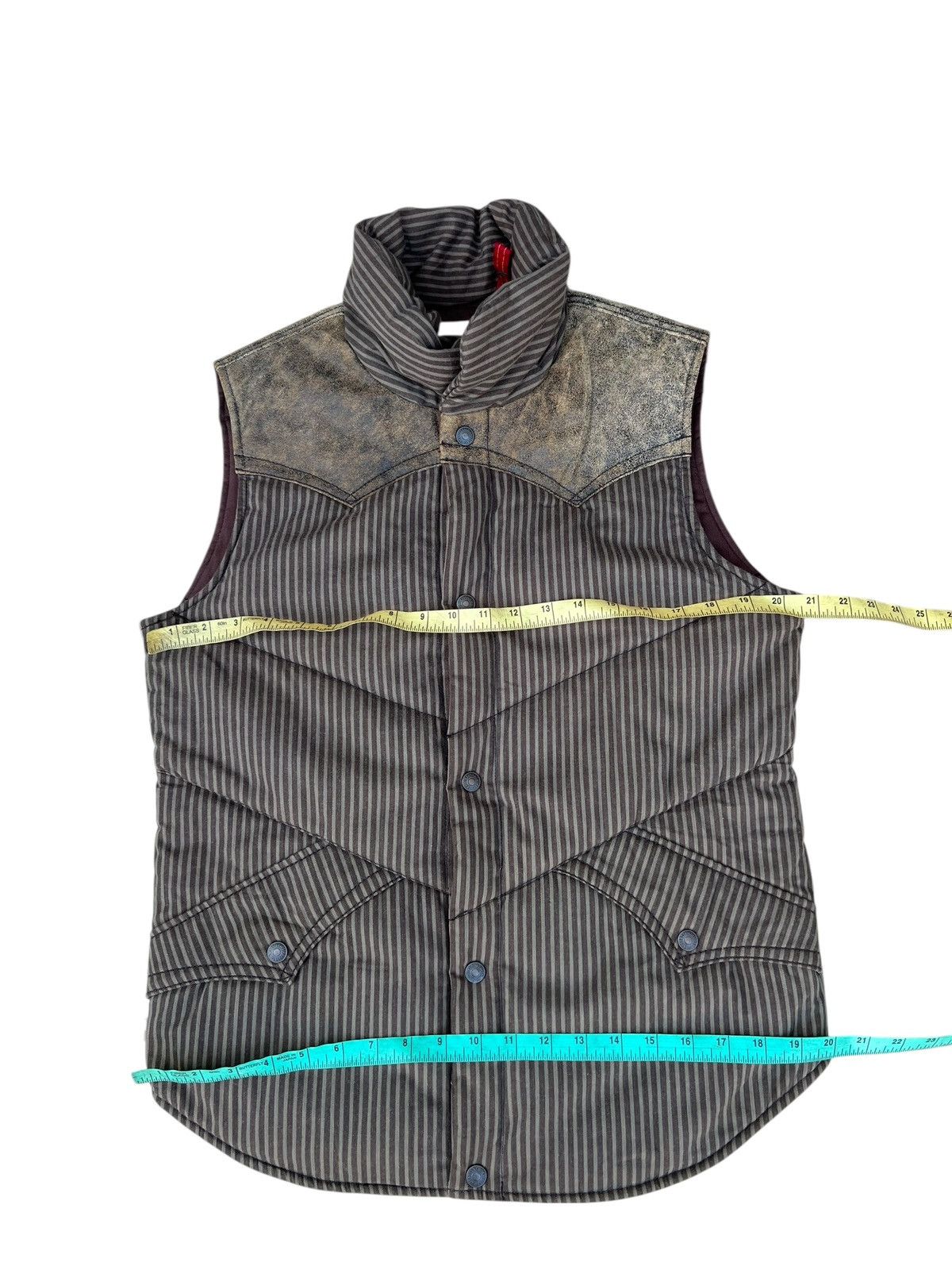 Levi's Vintage 2003 Levi’s Redloop Waxed Hybrid Leather puffer Vest Size US M / EU 48-50 / 2 - 2 Thumbnail