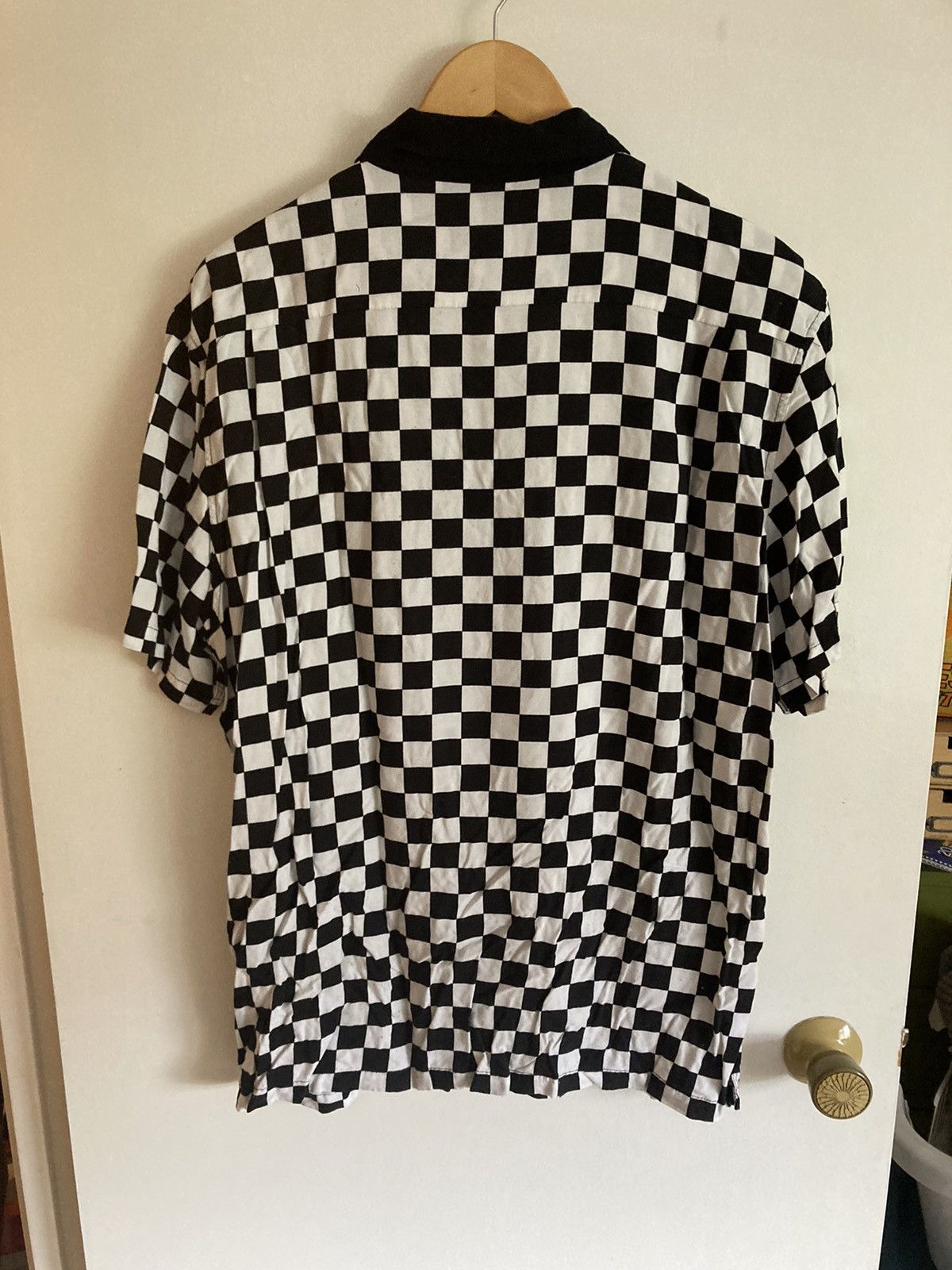 Vans Vans Checkered Button Up Shirt Size US XL / EU 56 / 4 - 2 Thumbnail