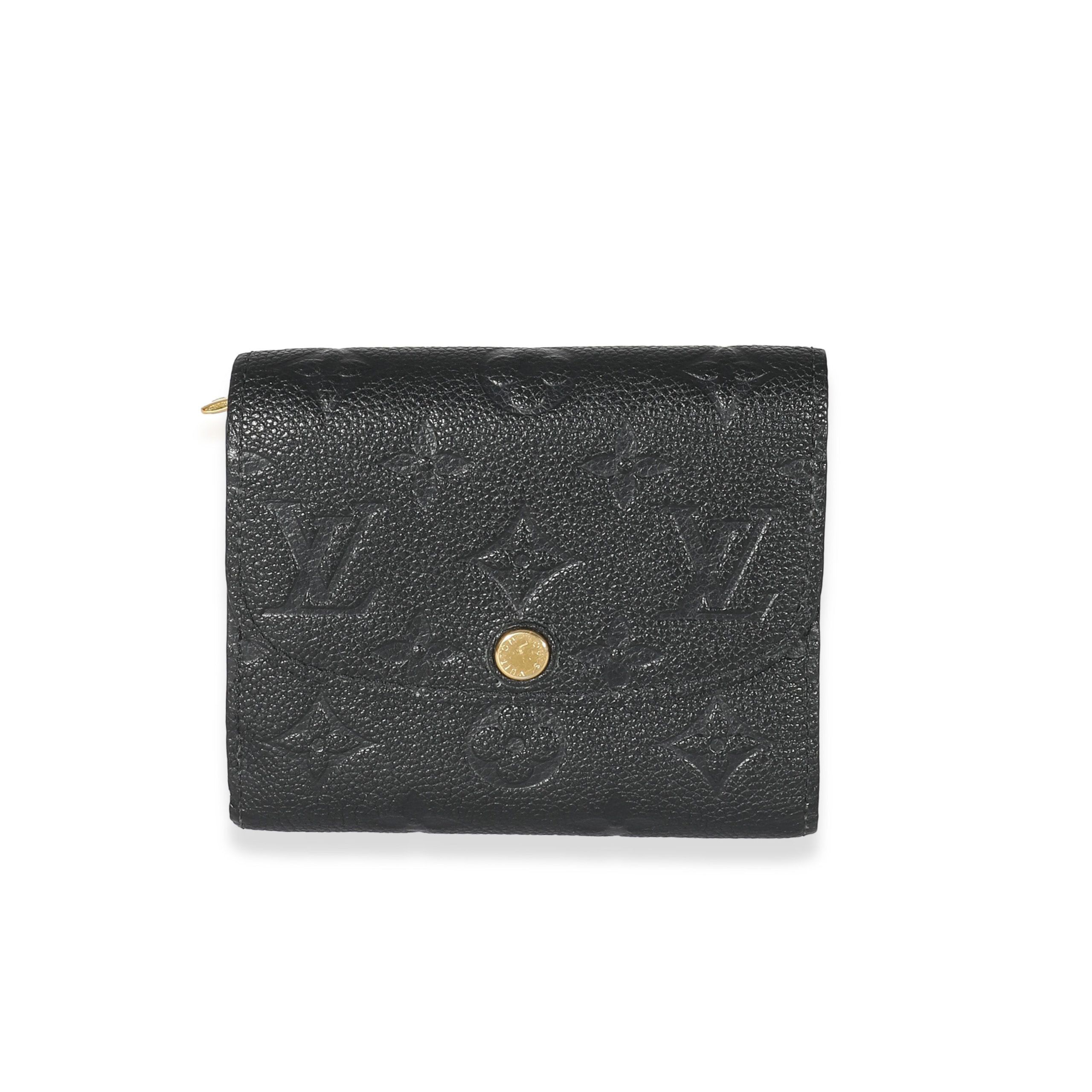 image of Louis Vuitton Black Monogram Empreinte Ariane Wallet, Women's