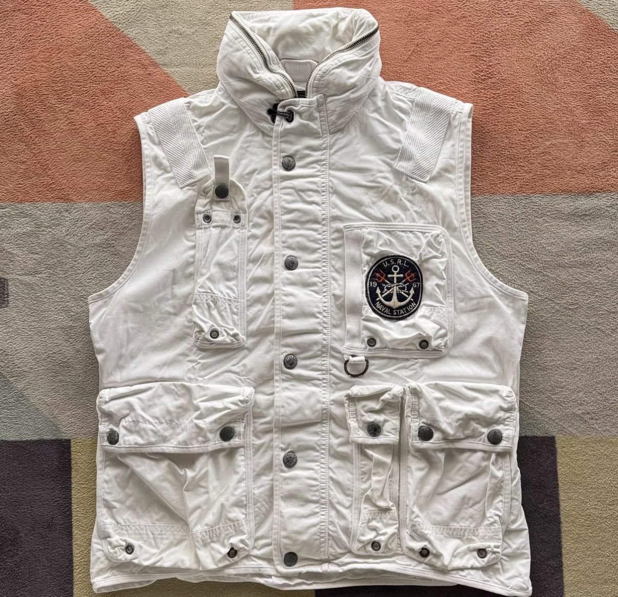 Polo Ralph Lauren Ralph Lauren Polo White Nautical Vest K22 Size US L / EU 52-54 / 3 - 1 Thumbnail