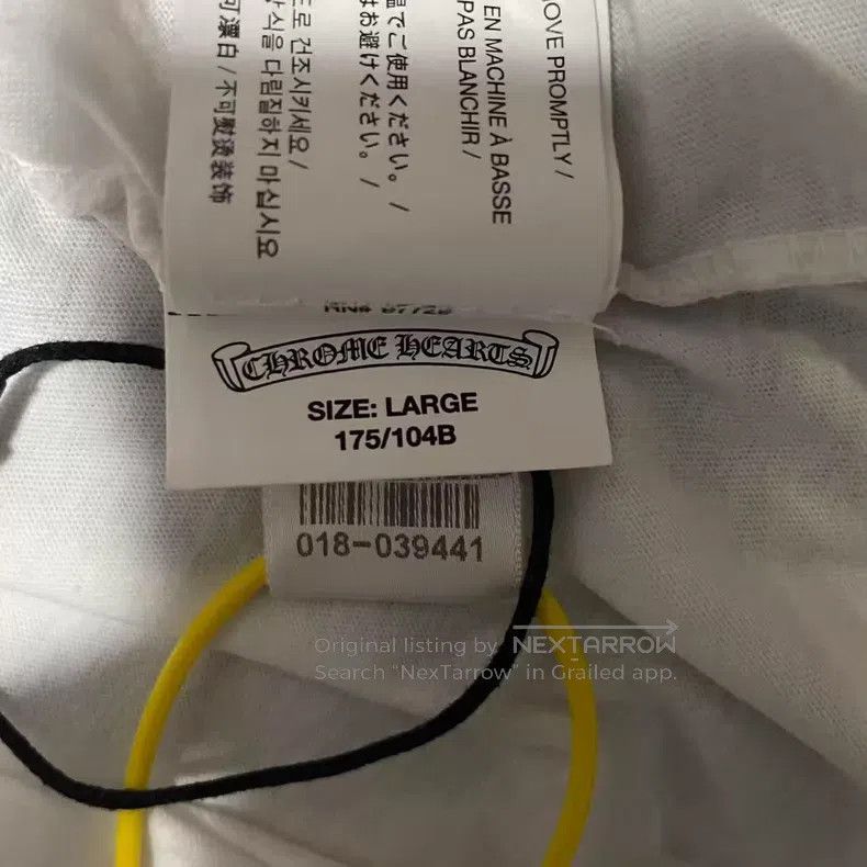 Chrome Hearts CHROME HEARTS Size L Sanskrit Sword Totem Printed Round Nec Size US L / EU 52-54 / 3 - 4 Thumbnail