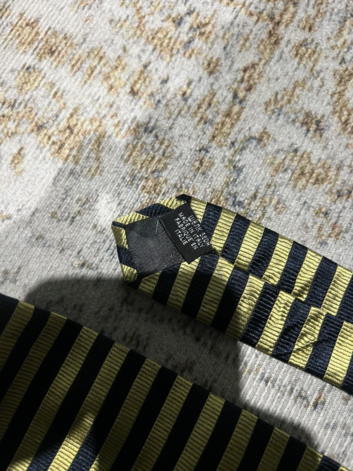 Vivienne Westwood Vivienne Westwood Striped Black Gold Tie Size ONE SIZE - 8 Thumbnail