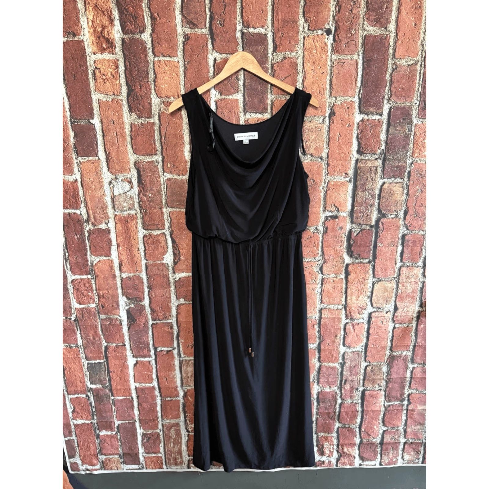 Vintage Emma & Michele Womens Black Sleeveless Maxi Slip Dress Size Large Size L / US 10 / IT 46 - 2 Thumbnail