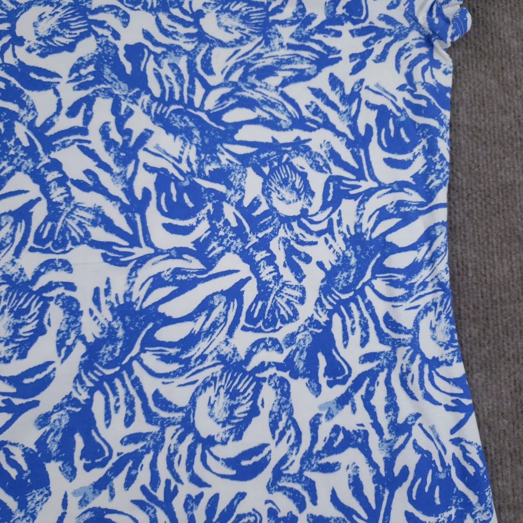 Lilly Pulitzer VINTAGE Lilly Pulitzer Marlowe Dress Womens XS Blue Geometric Casual Cap Sleeve Shift T-Shirt Dress Size XS / US 0-2 / IT 36-38 - 7 Thumbnail