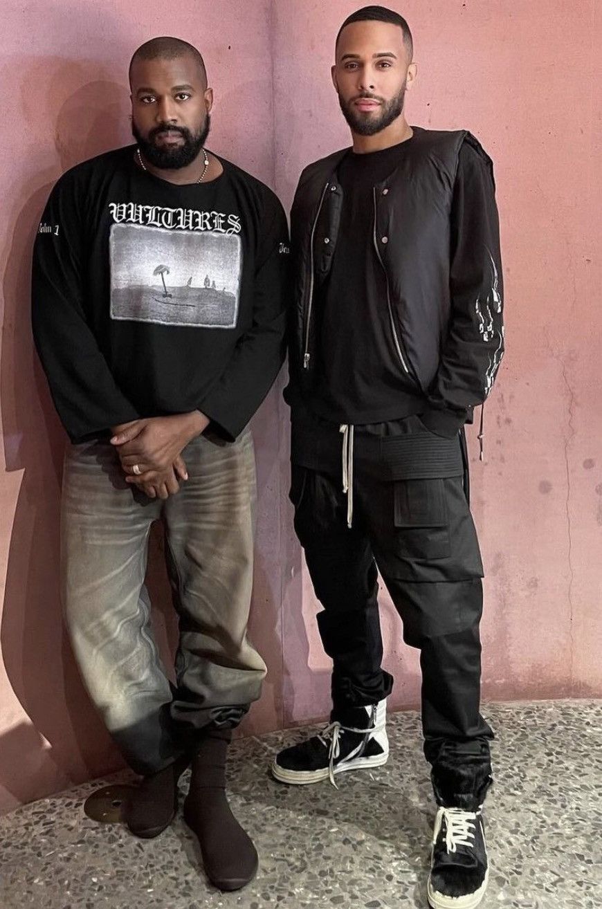 Japanese Brand × Kanye West Rare Kayne West As Seen VULTURES Black Long Sleeve Size US L / EU 52-54 / 3 - 1 Thumbnail
