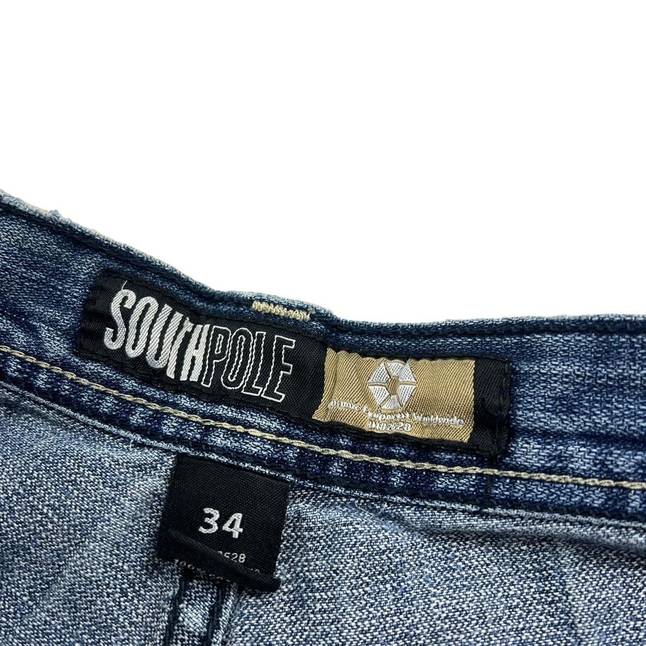 Southpole Vintage Southpole Baggy Denim Embroidered Shorts Waist 34 Size US 34 / EU 50 - 8 Thumbnail