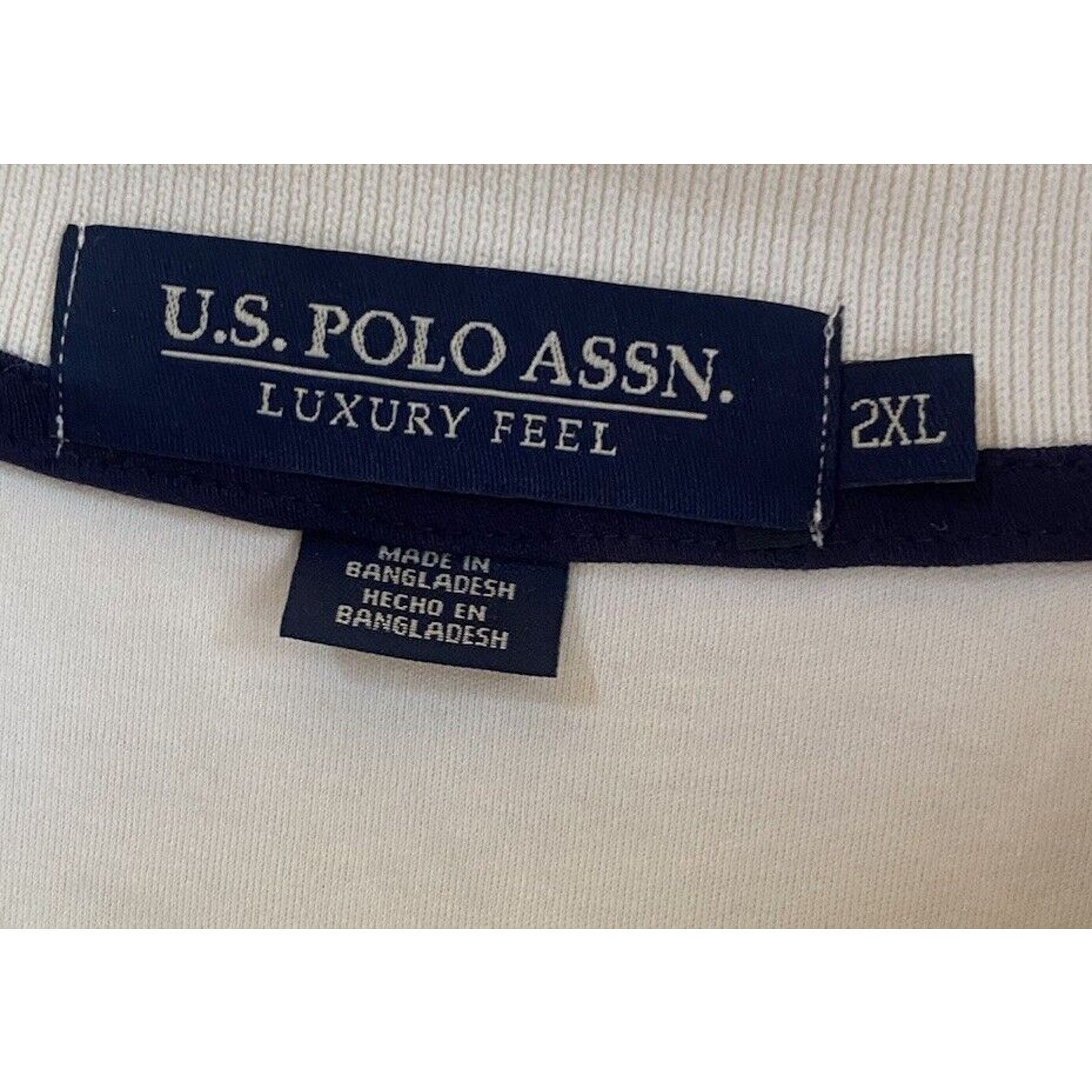 U.S. Polo Assn. NWT U.S. Polo Association Shirt Mens 2XL White Size US XXL / EU 58 / 5 - 2 Thumbnail